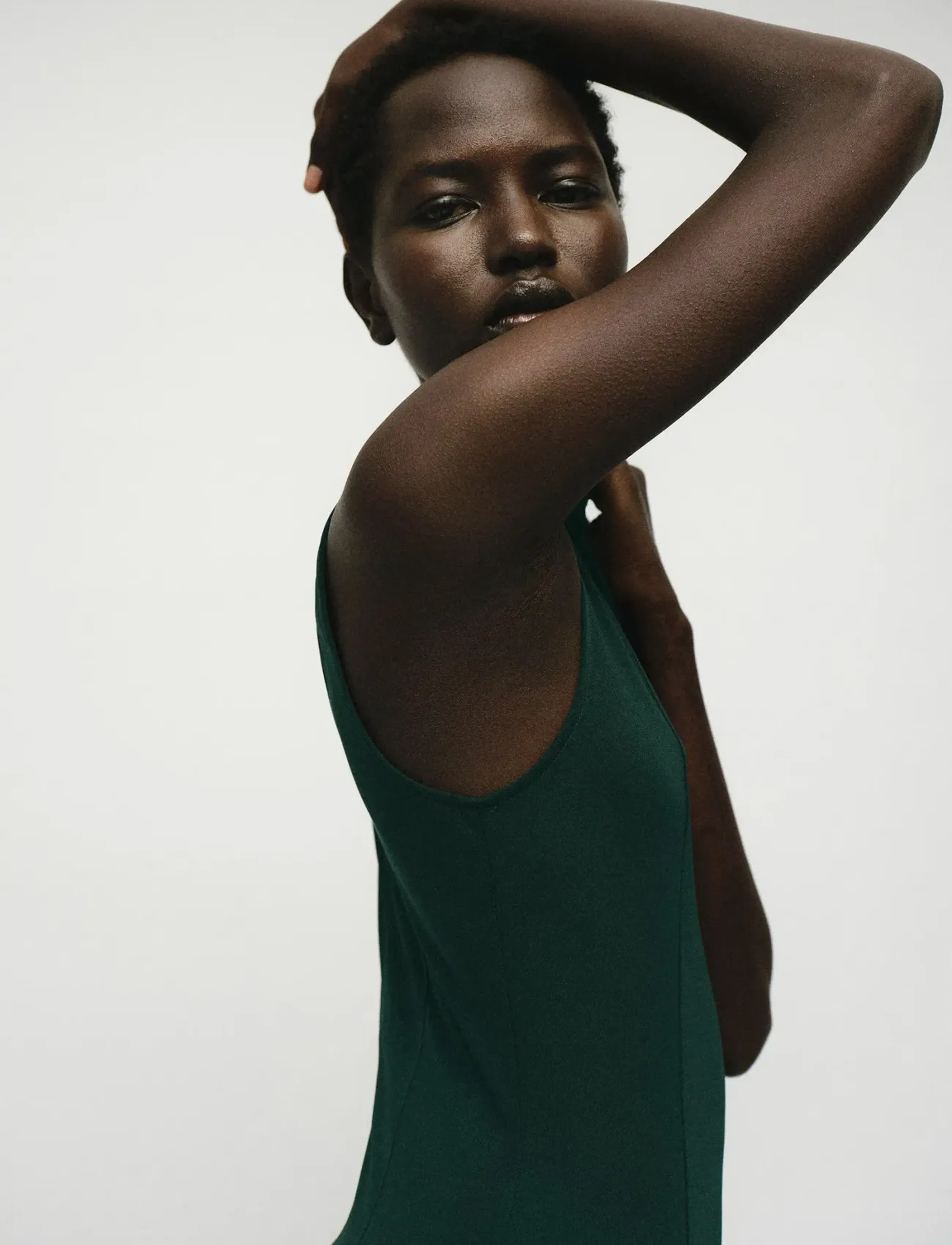 Mango Godet Dress With A Perkins Collar, L, Green, Kjoler > Knælange Og Midi, Dame