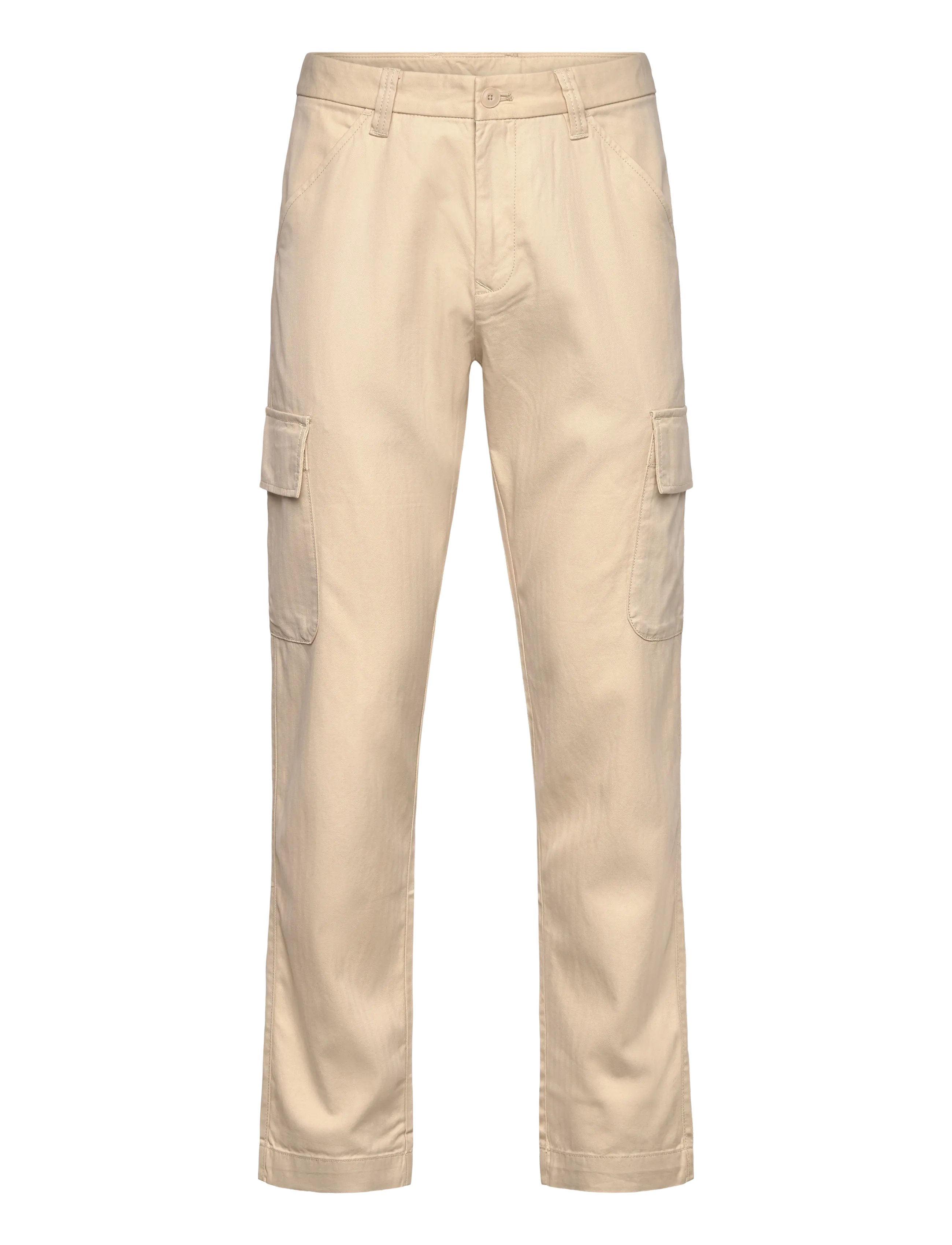 Mango Cotton Lyocell Cargo Pants, 40, Cream, Bukser > Cargo-Bukser, Herre