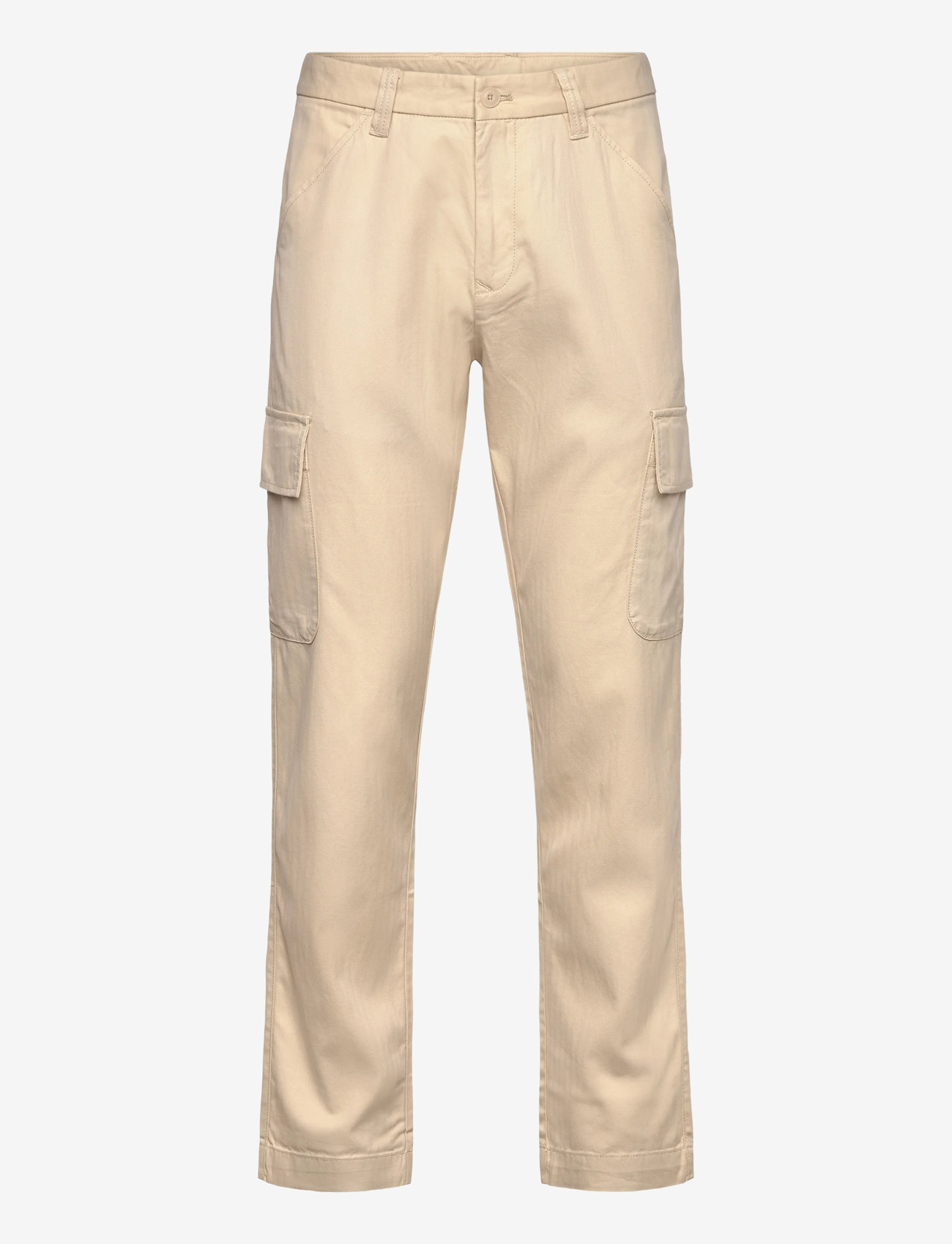 Mango - Cotton lyocell cargo pants - cargohose - light beige - 0