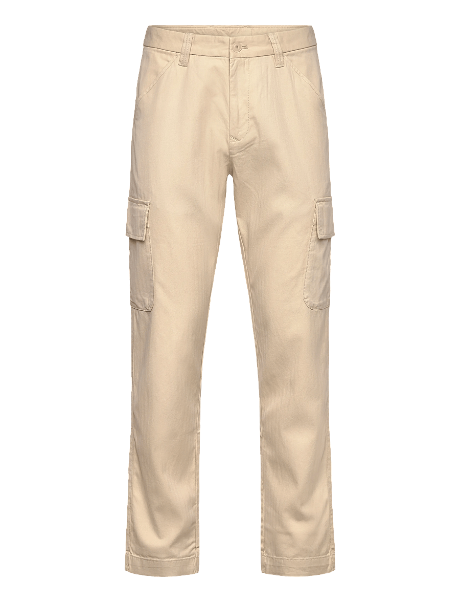 Mango - Cotton lyocell cargo pants - cargobukser - light beige - 0