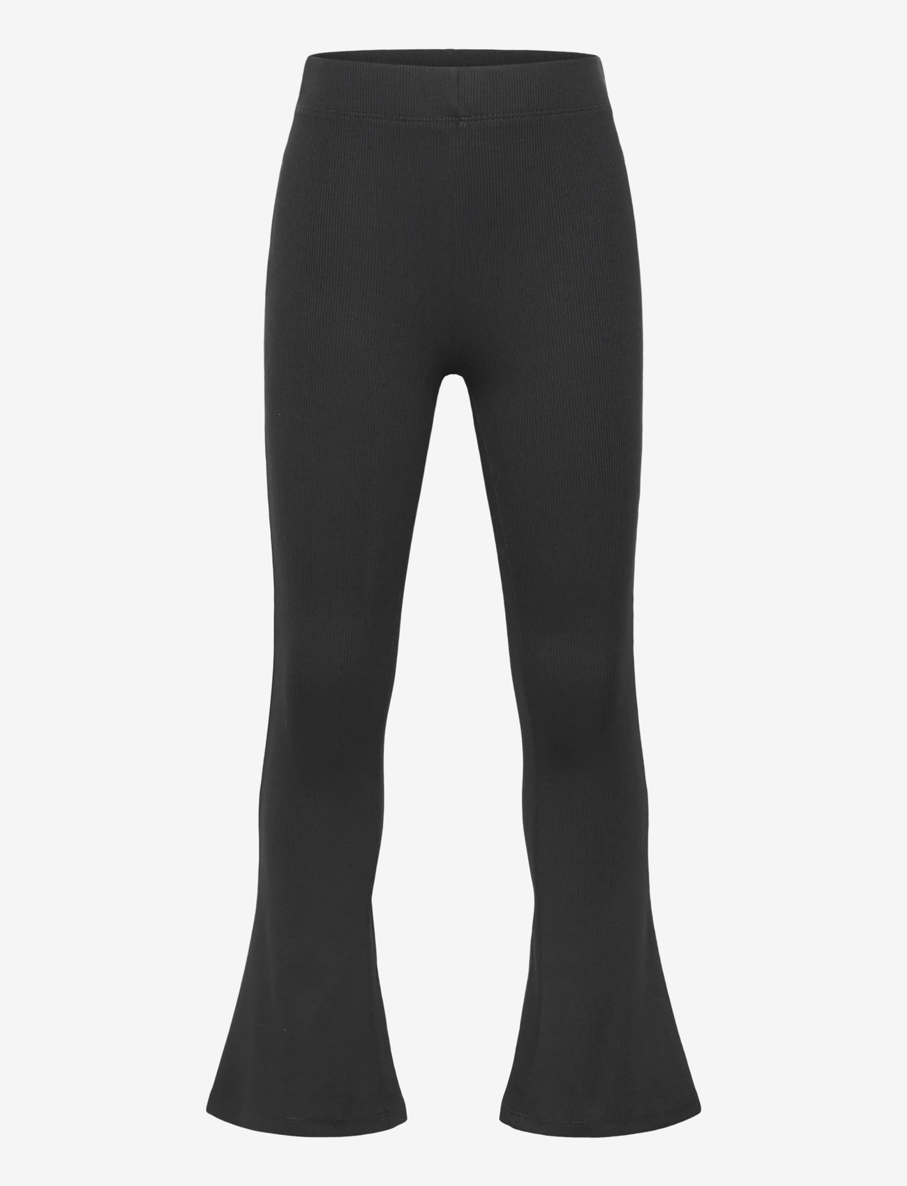 Mango - Flared cotton leggings - herbstliche kleidung - black - 0