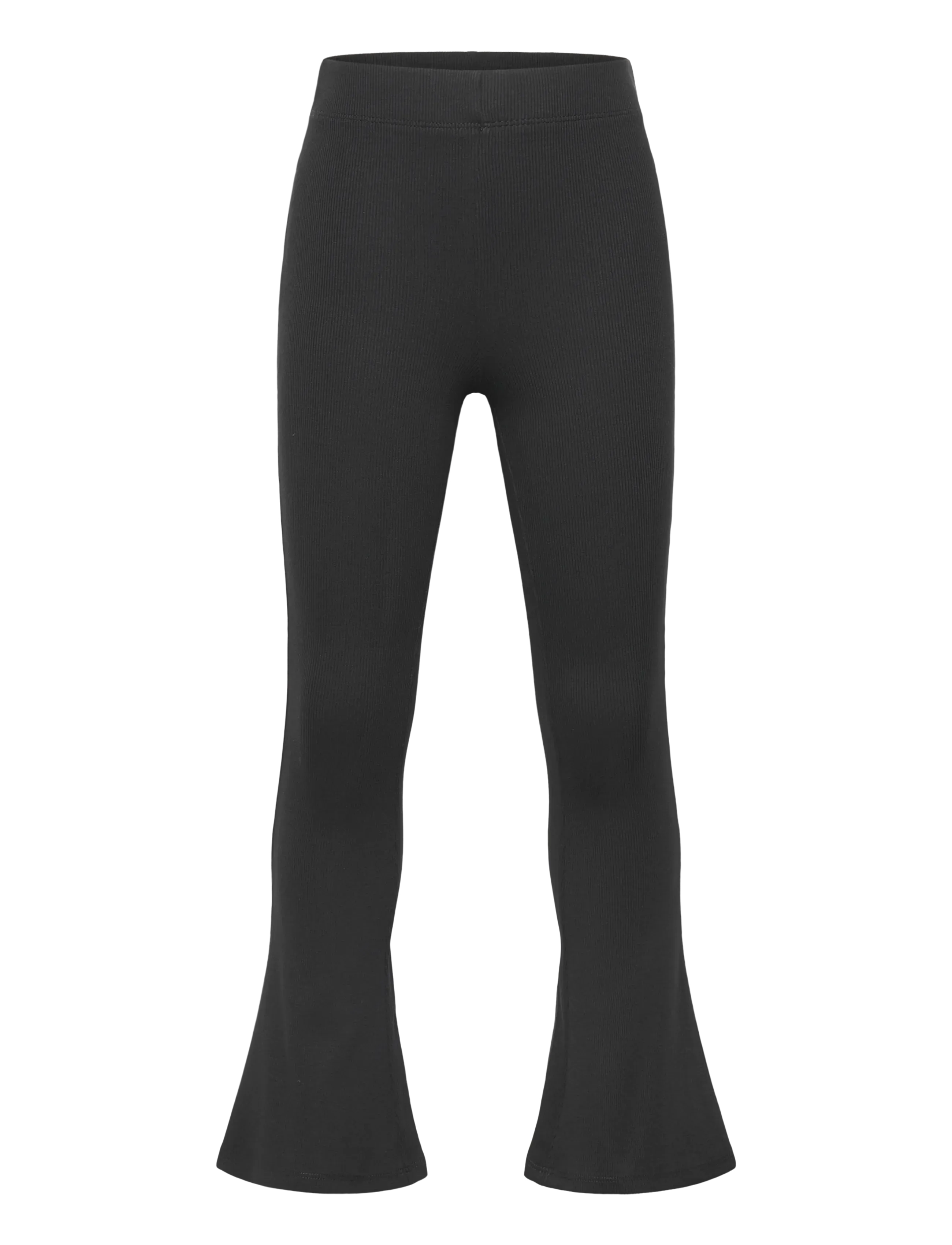 Mango Flared cotton leggings - Kampanj - BLACK / black
