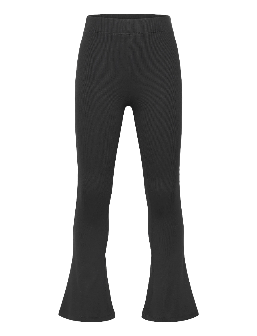 Mango - Flared cotton leggings - leggings - black - 0