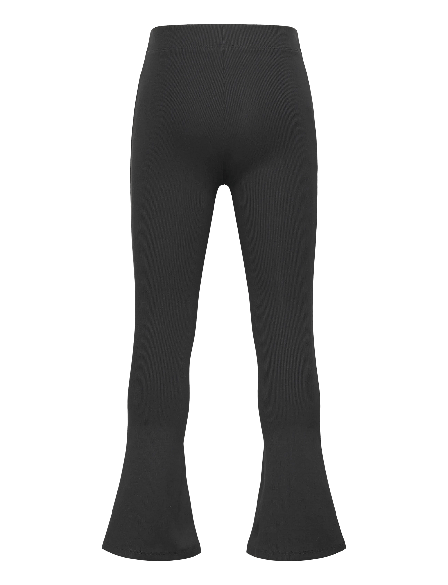Mango - Flared cotton leggings - leggings - black - 1