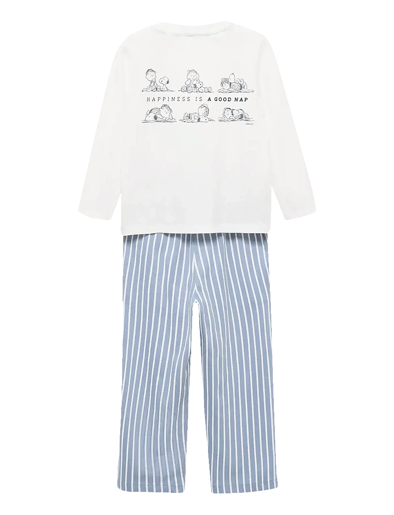 Mango - Long Snoopy pyjama - pyjamassæt - medium blue - 1