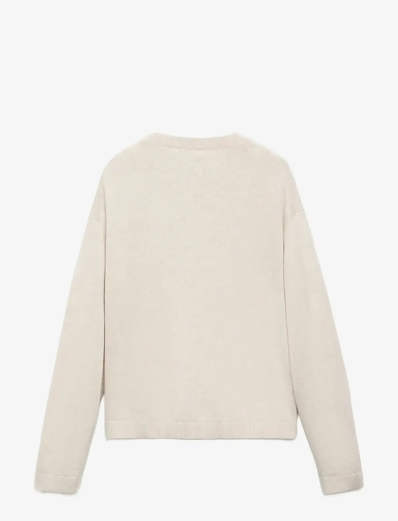 Mango - Decorative seams cotton sweater - trøjer - light beige - 2