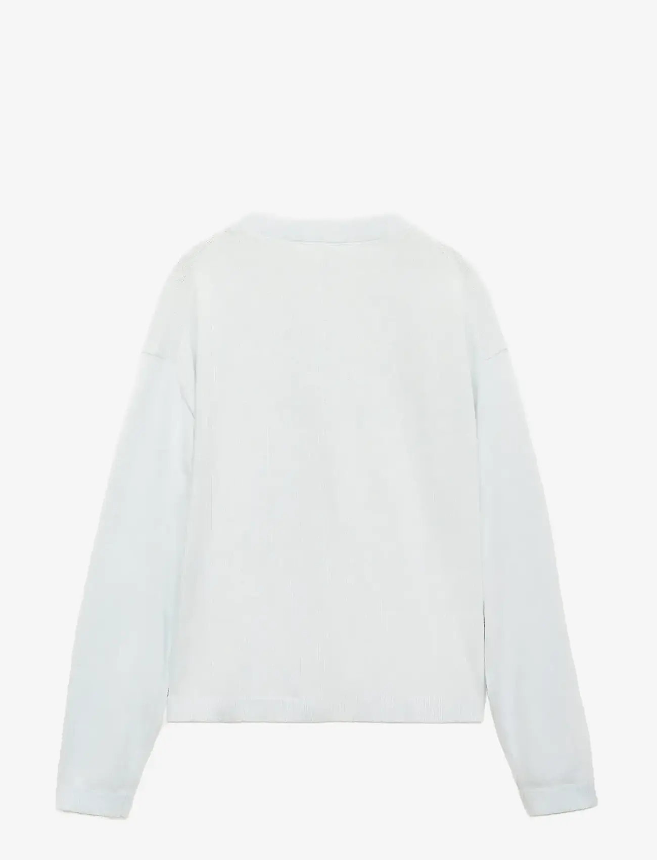 Mango - Decorative seams cotton sweater - stickade tröjor - lt-pastel blue - 2