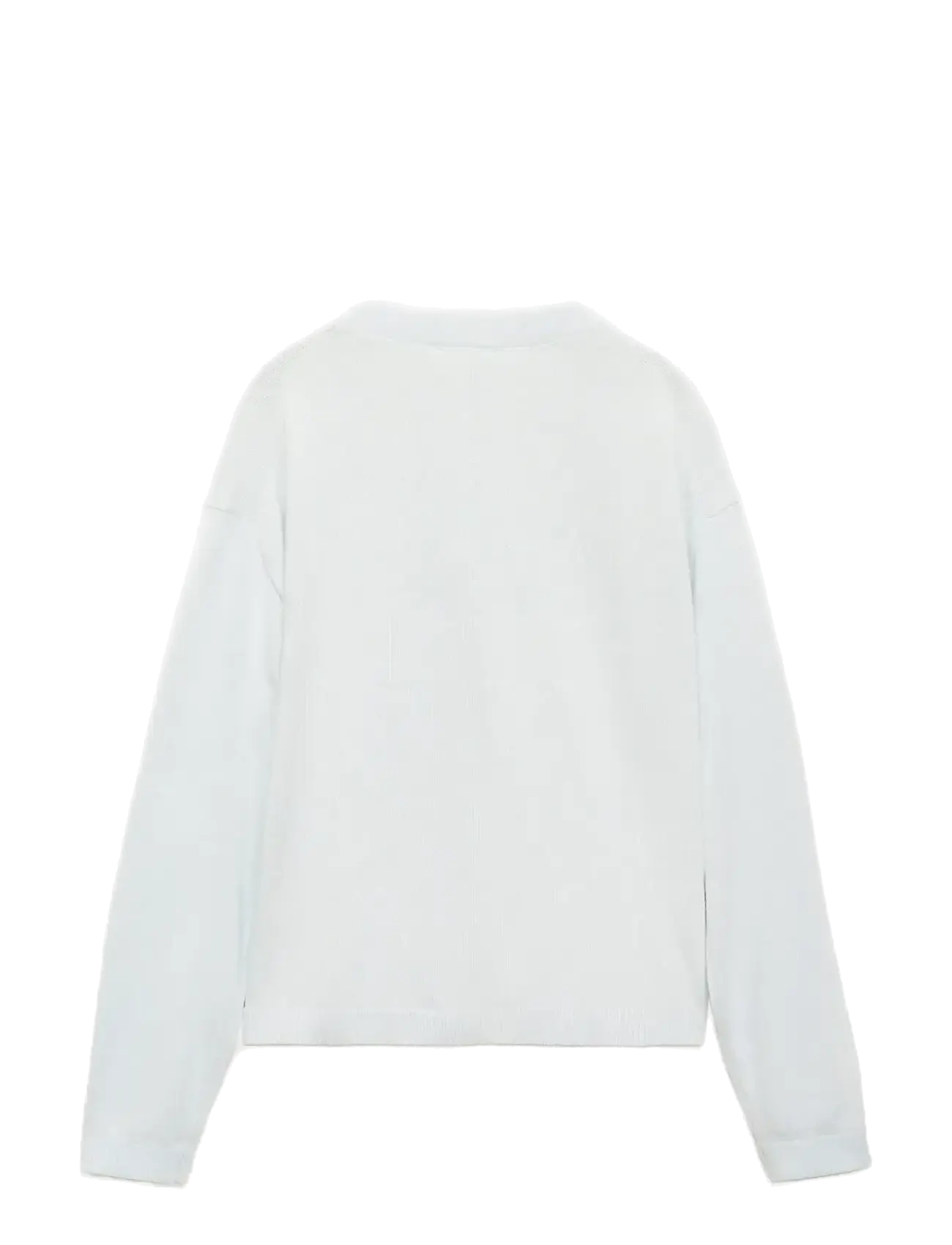 Mango - Decorative seams cotton sweater - pullover - lt-pastel blue - 2