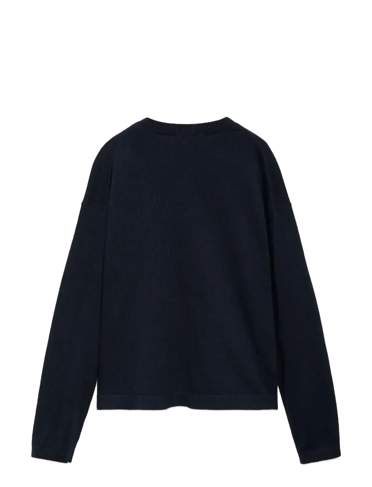 Mango - Decorative seams cotton sweater - tröjor - navy - 2