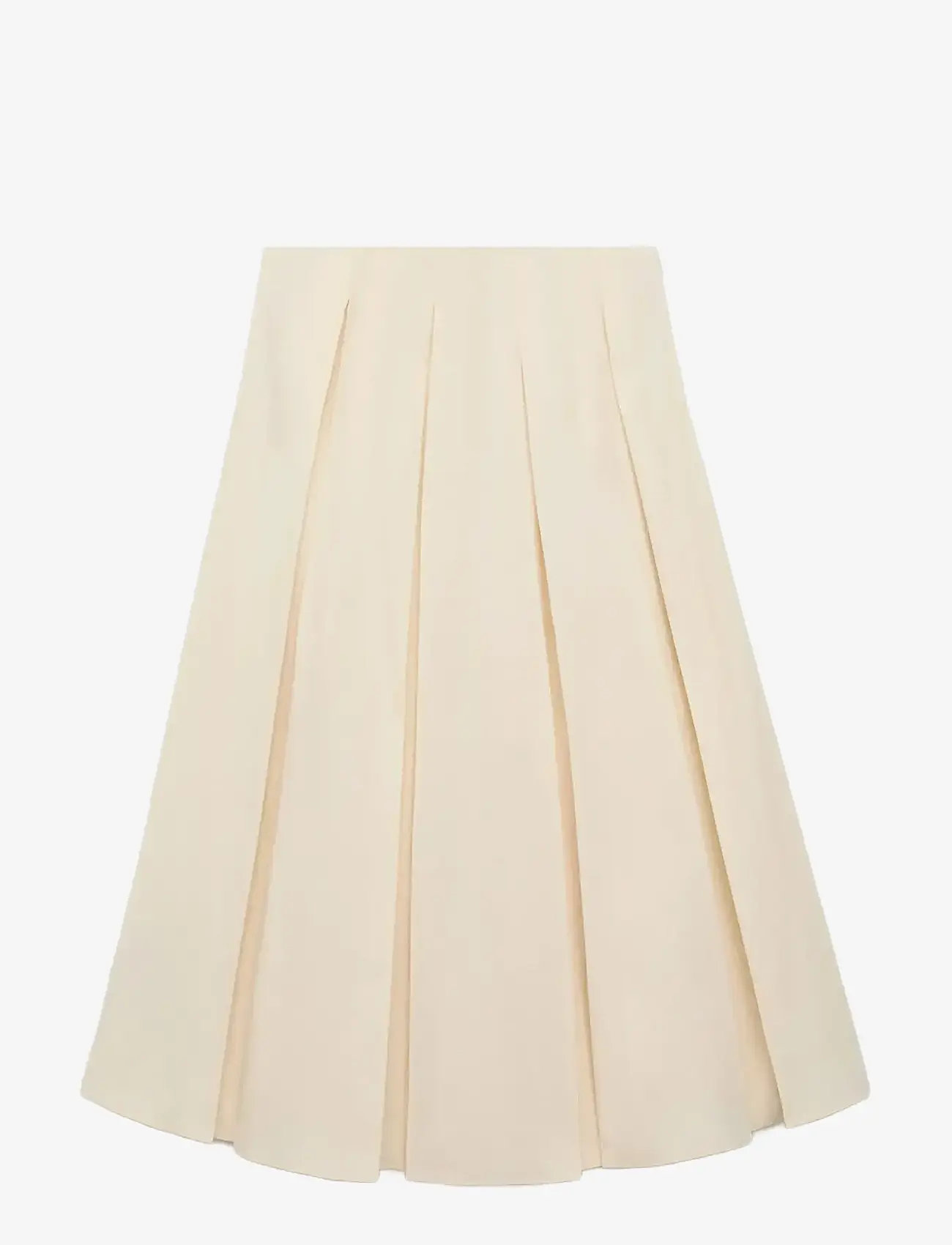 Mango - Pleated midi-skirt - plisserede nederdele - light beige - 1