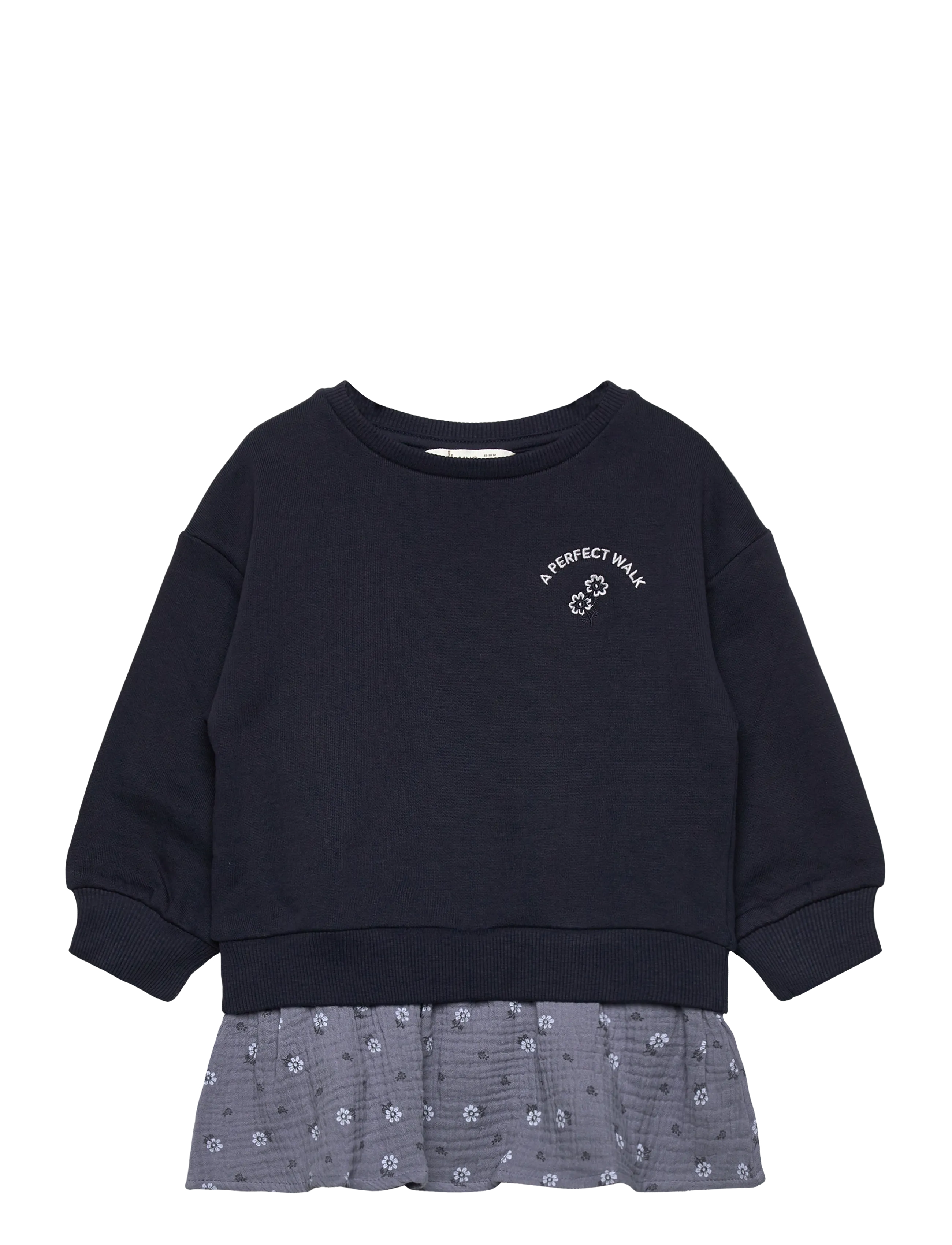 MANGO Floral Sweatshirt Kleid Navy - 3-4 - Kinder