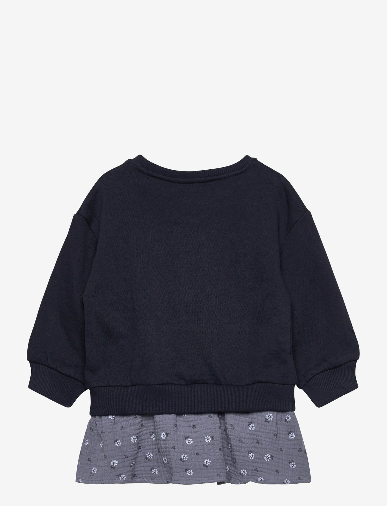 Mango - Floral sweatshirt dress - langærmede hverdagskjoler - navy - 1