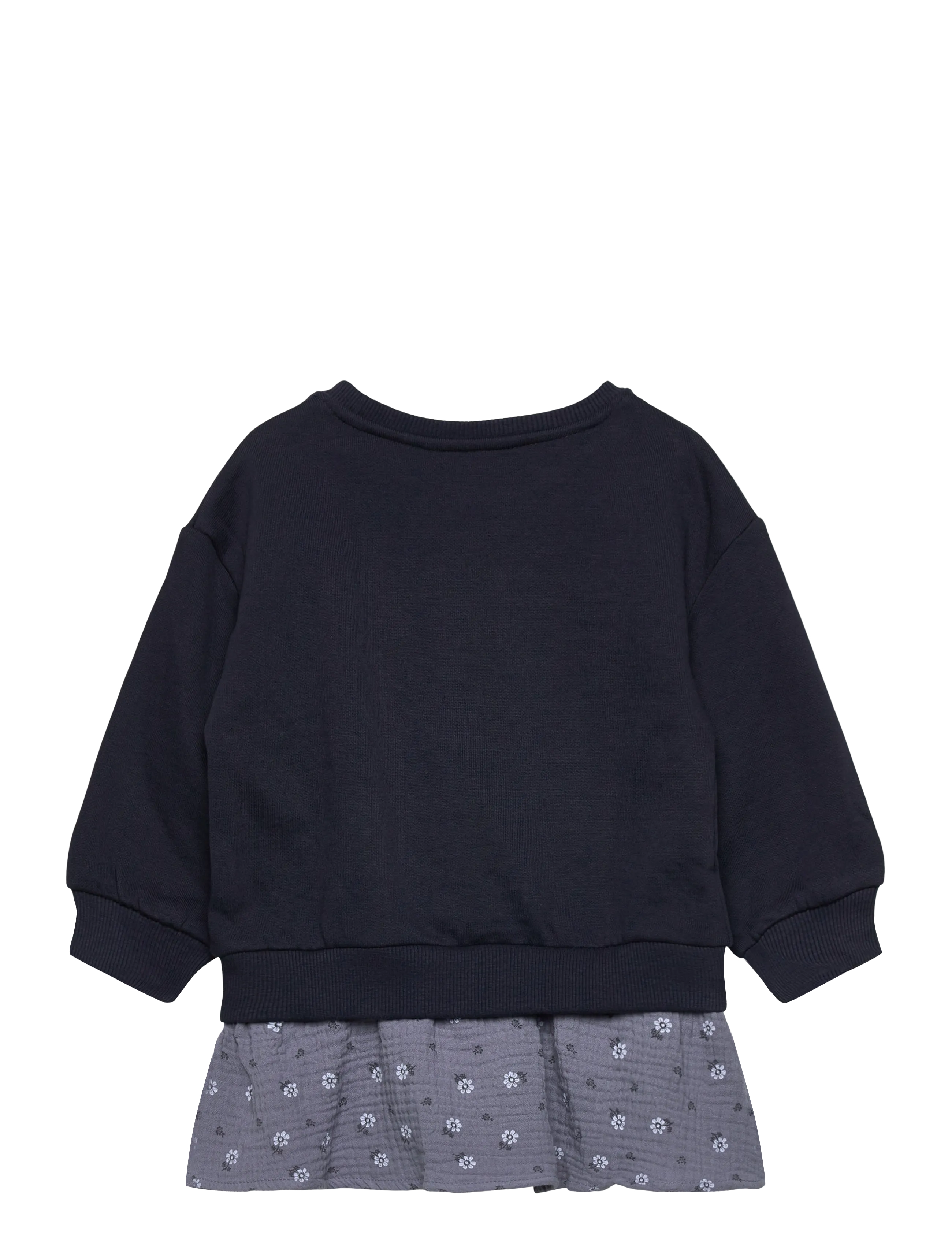 Mango - Floral sweatshirt dress - langærmede hverdagskjoler - navy - 1