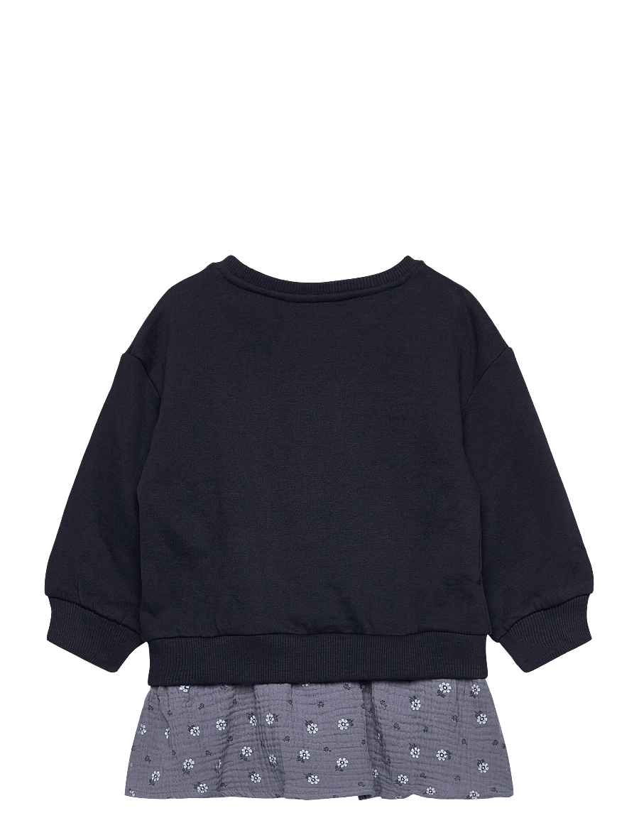 Mango - Floral sweatshirt dress - vauvojen pitkähihaiset mekot - navy - 1