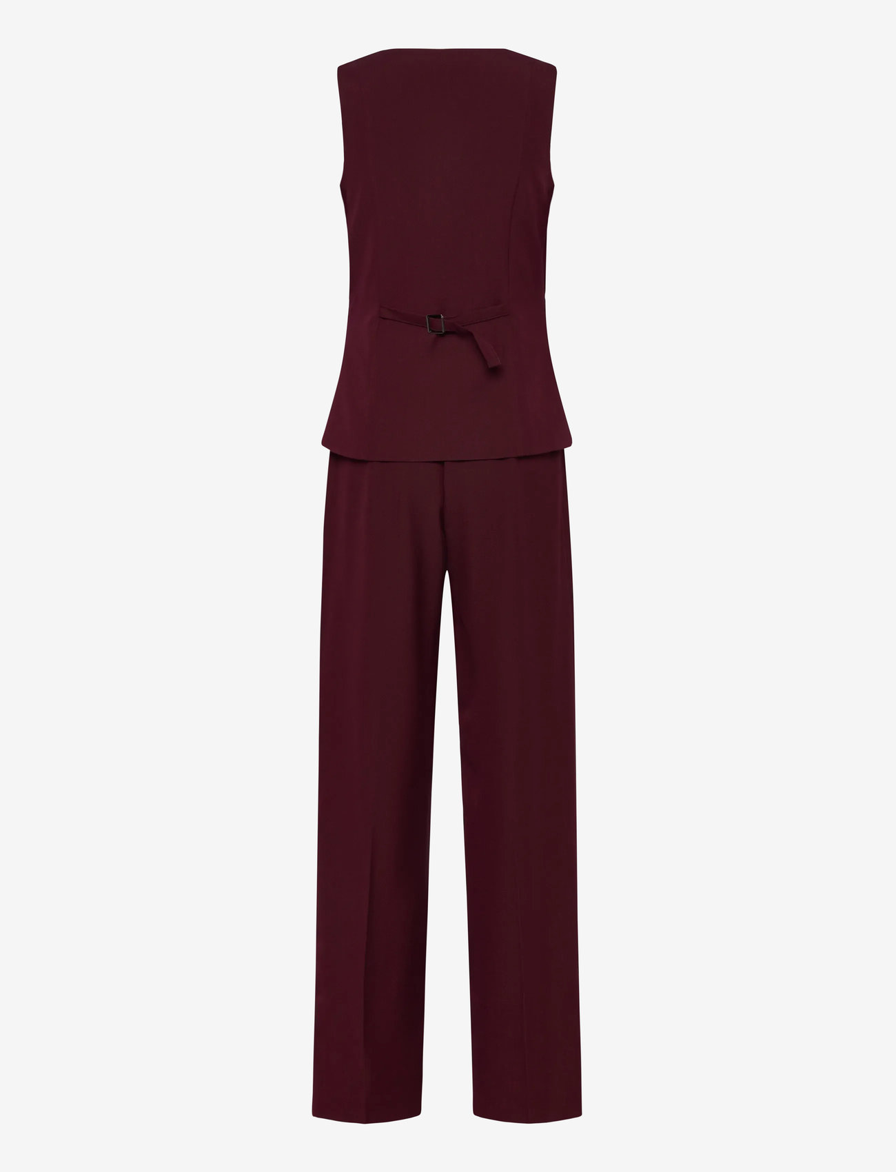 Mango - Long suit-style jumpsuit - naised - dark red - 1