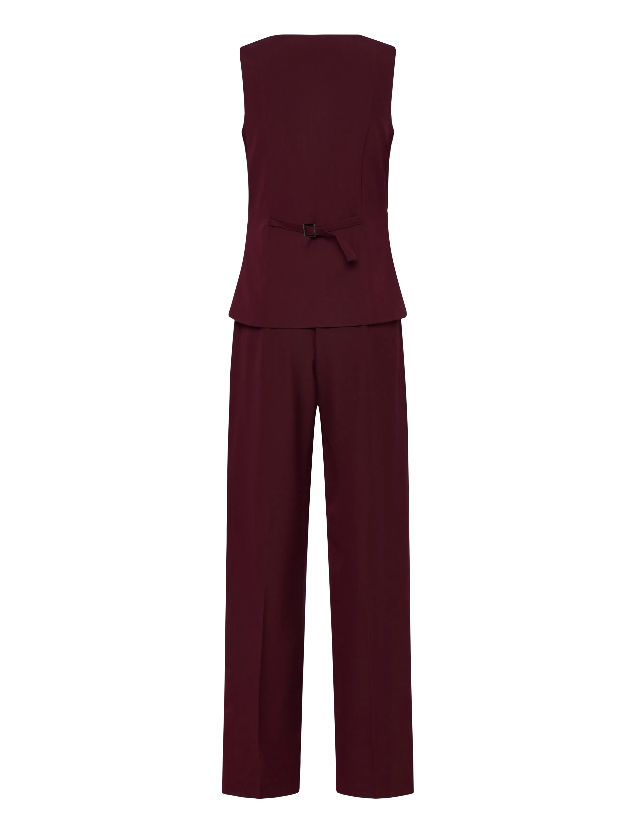 Mango - Long suit-style jumpsuit - buksedragter - dark red - 2