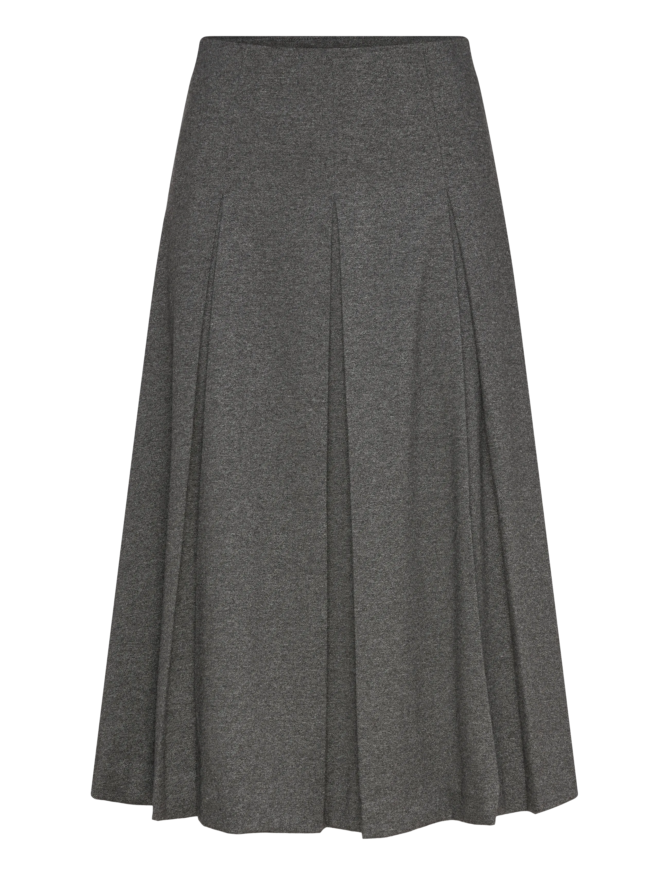 Pleated A-line skirt - GREY