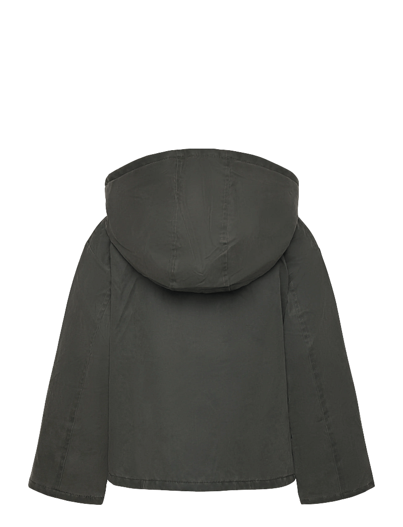 Mango - Waxed-effect jacket with hood - anoraks - beige - khaki - 2