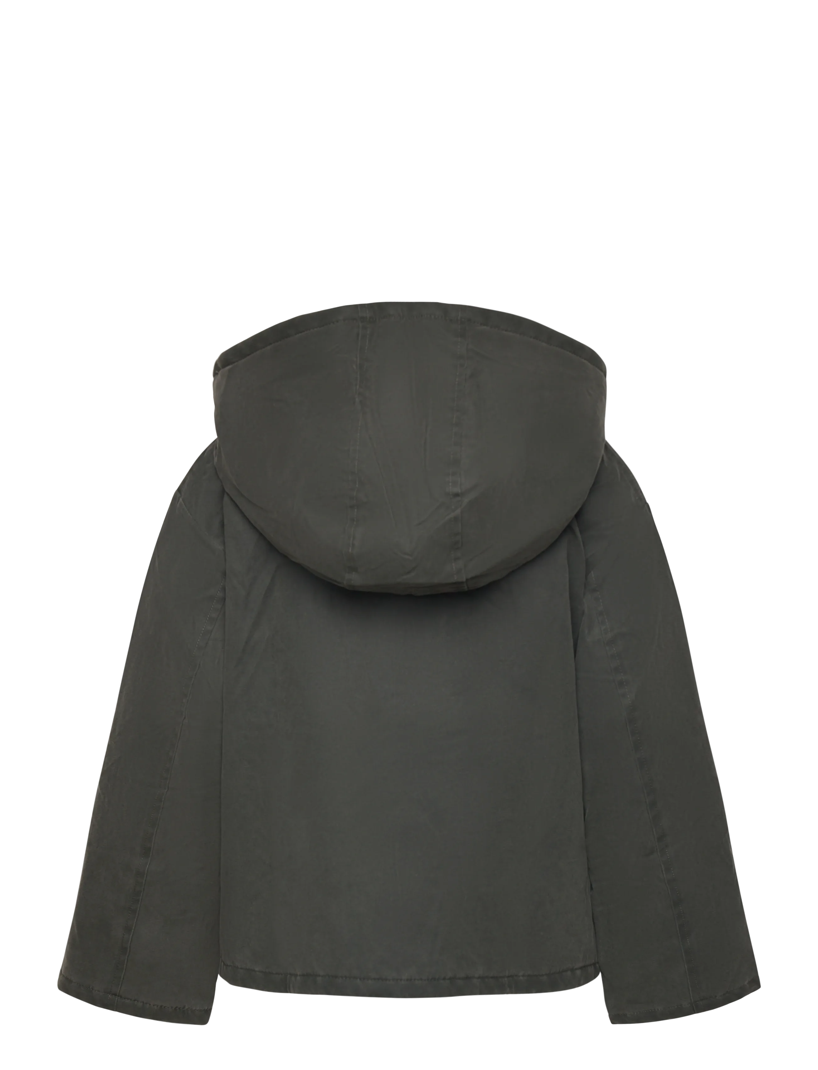 Mango - Waxed-effect jacket with hood - outerwear - beige - khaki - 2