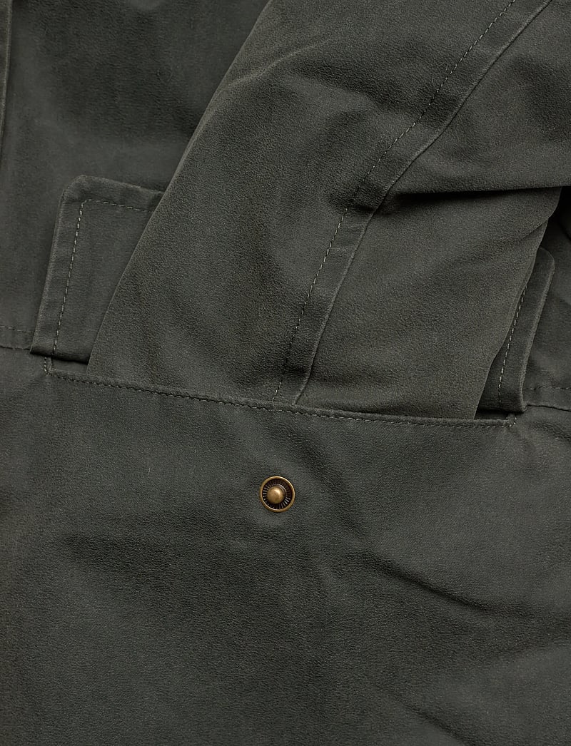 Mango - Waxed-effect jacket with hood - anoraks - beige - khaki - 5