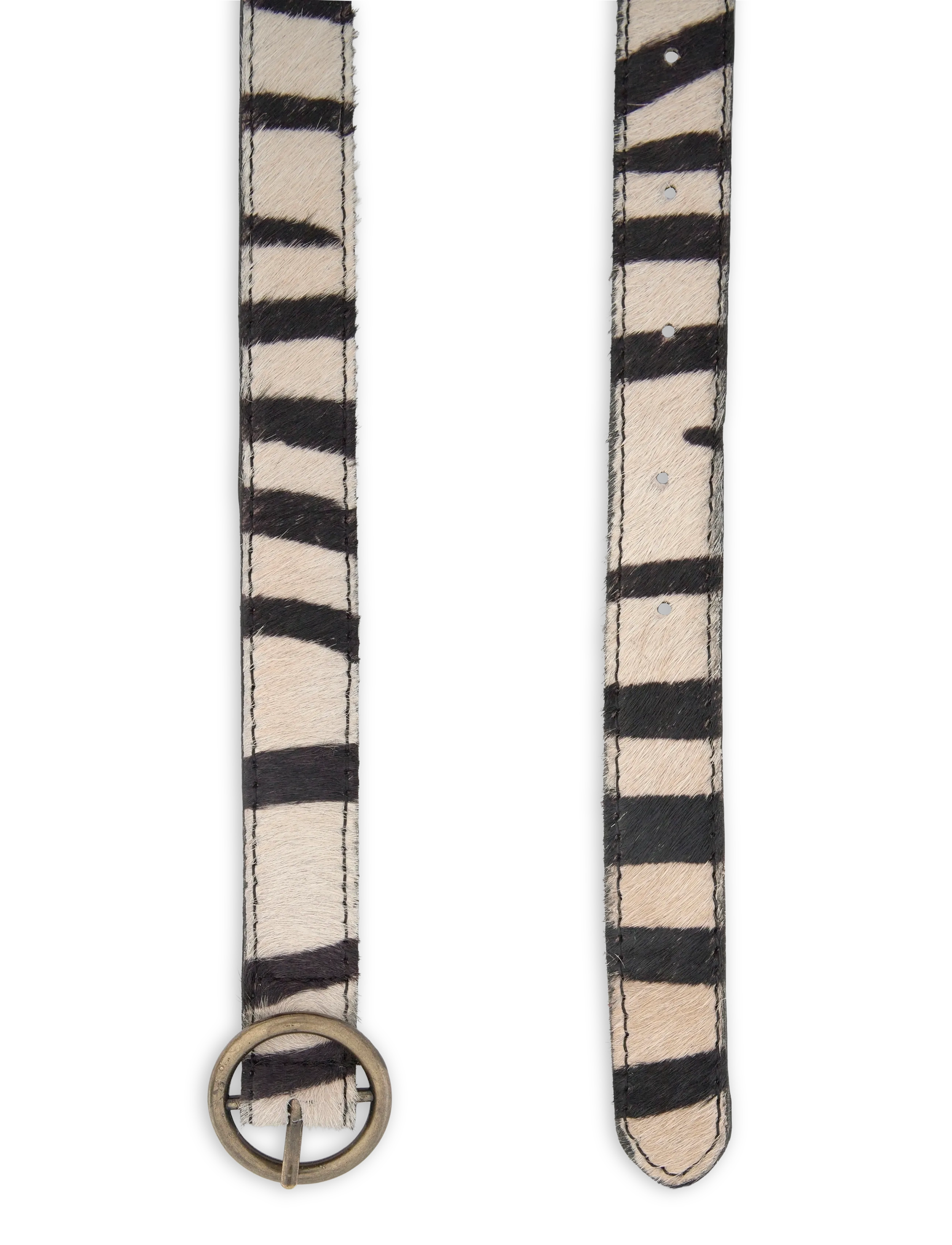 Mango - Animal print leather belt - lt pastel brown - 1