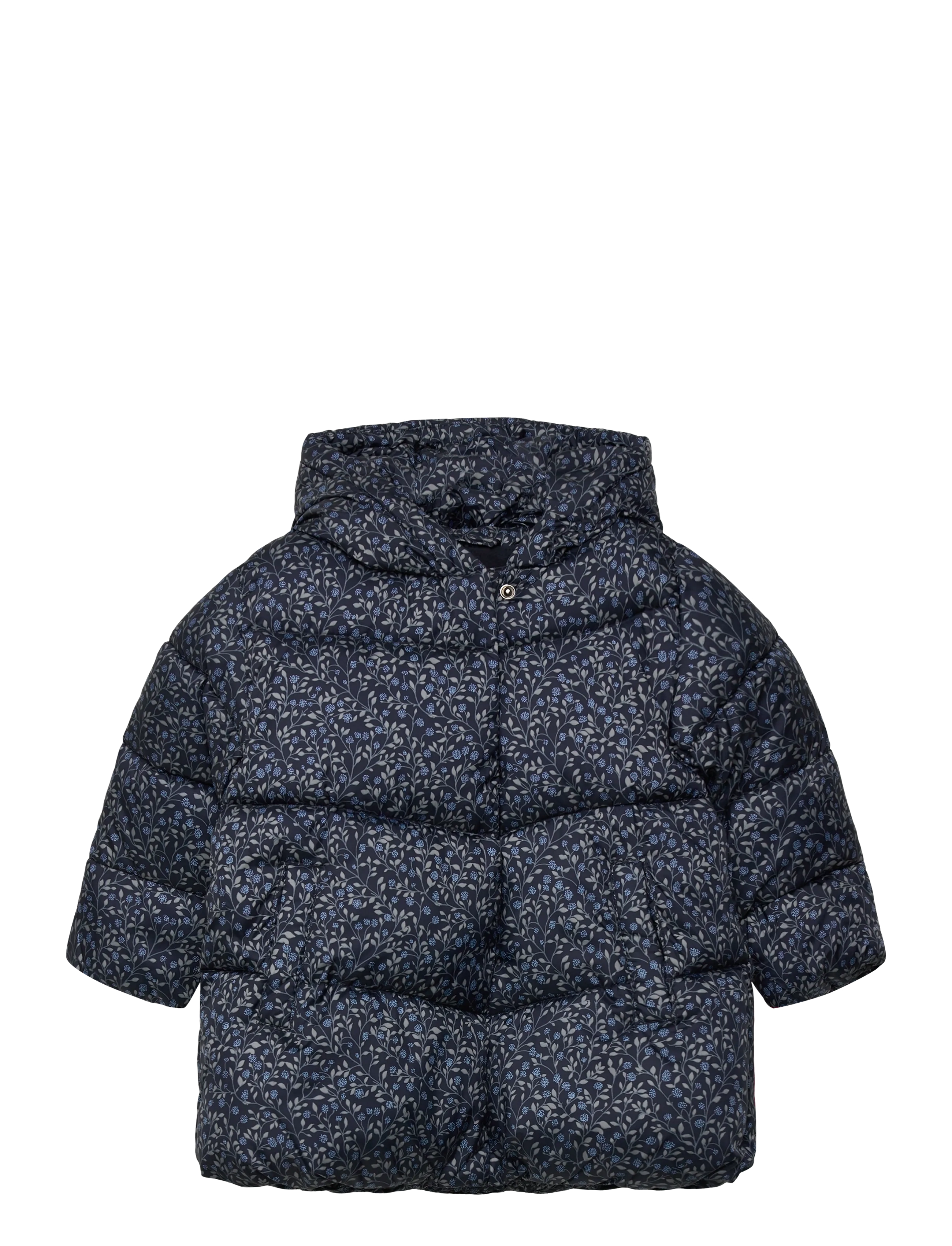MANGO Long Gefüttert Floral Anorak Navy - 12-18M - Kinder