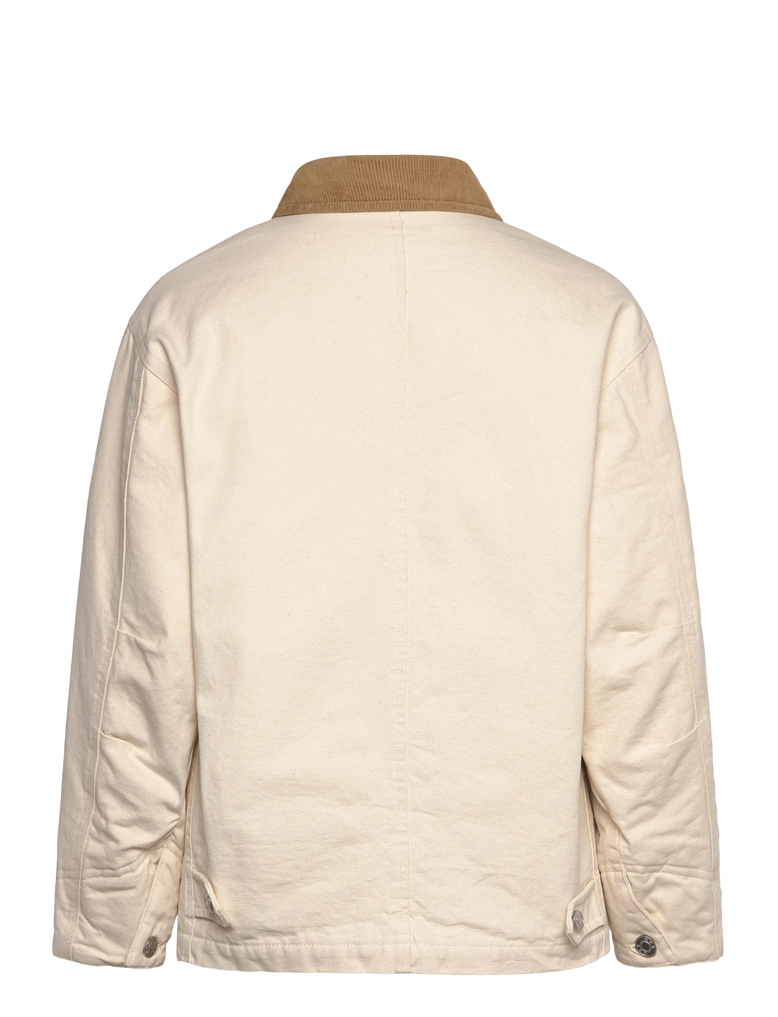 Mango - Denim parka with corduroy collar - parkas - light beige - 2