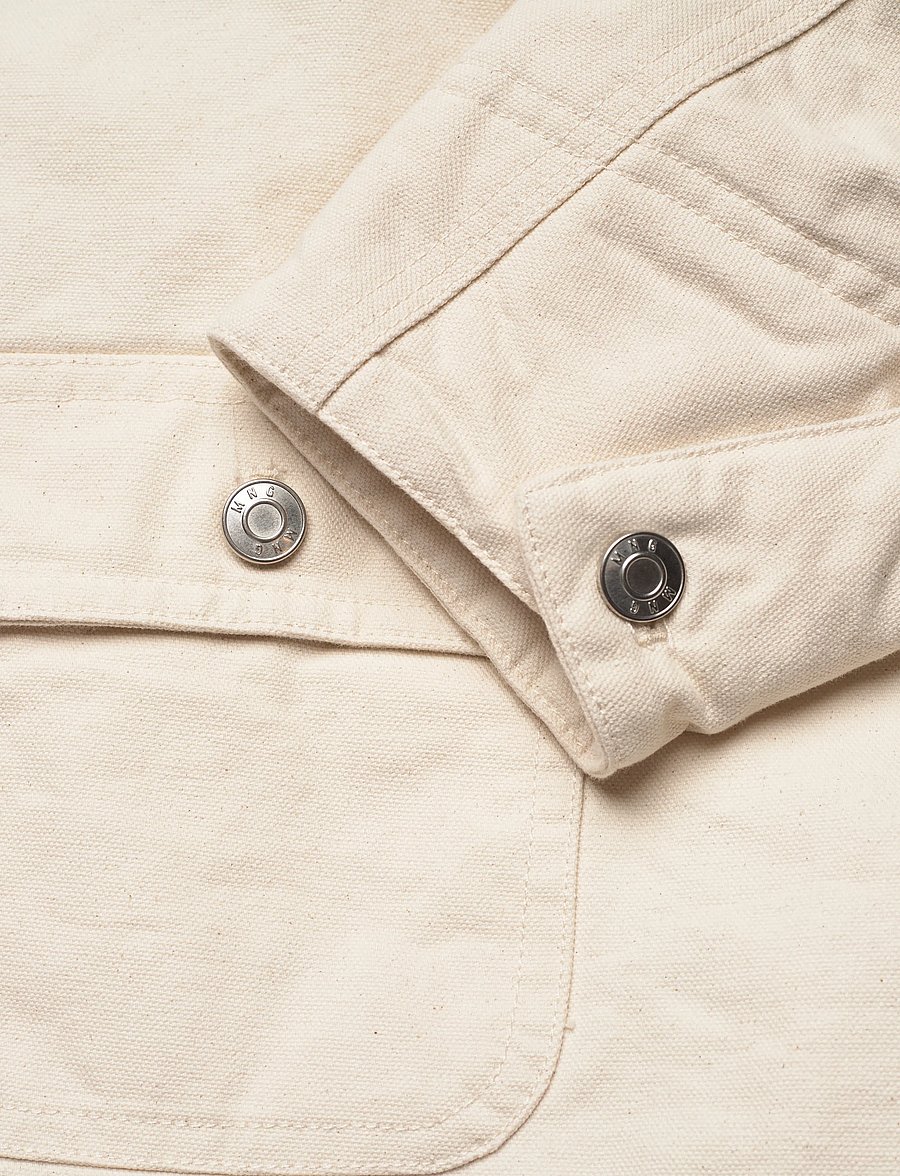 Mango - Denim parka with corduroy collar - parkas - light beige - 5