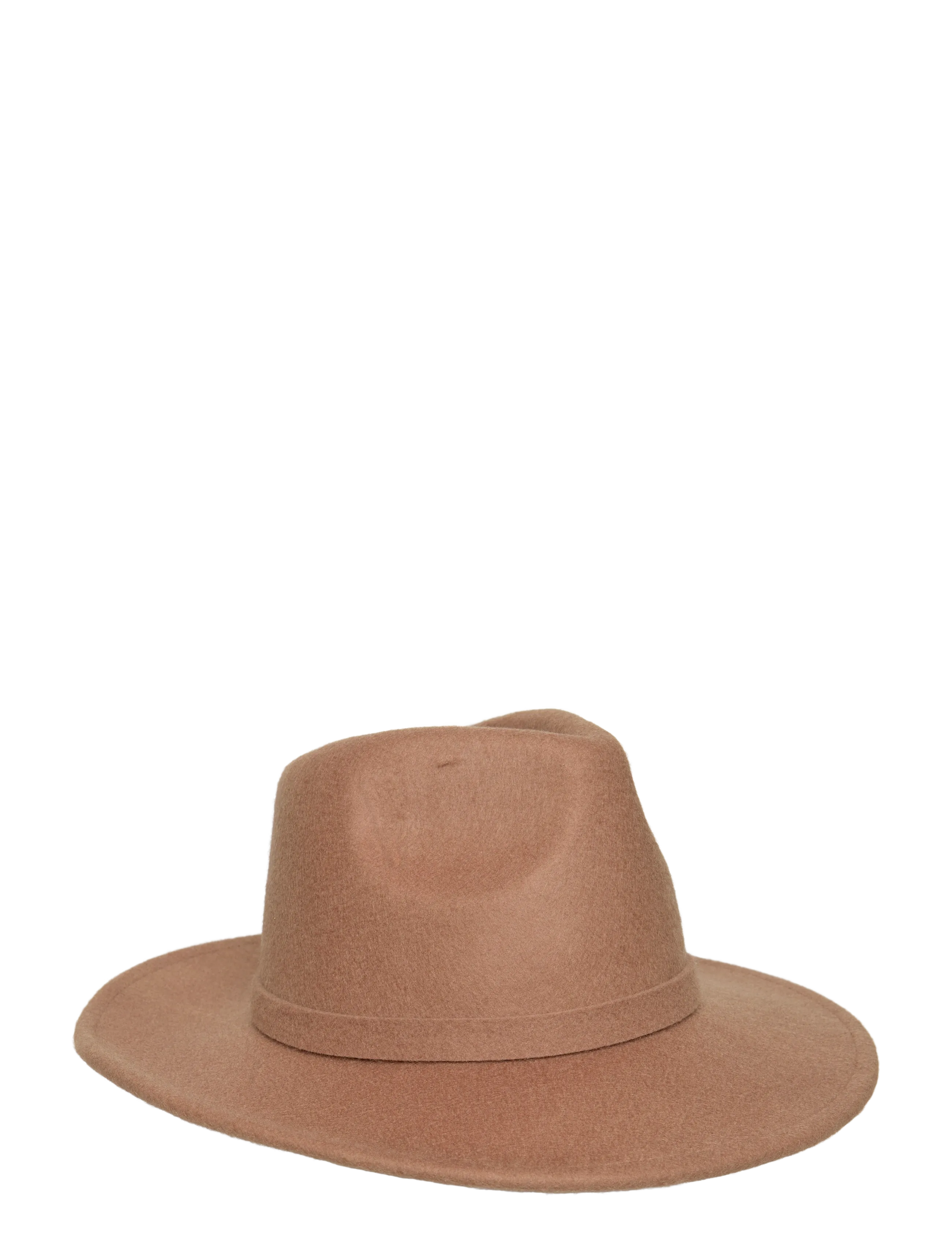 Mango 100% wool hat - Mango - MEDIUM BROWN / beige