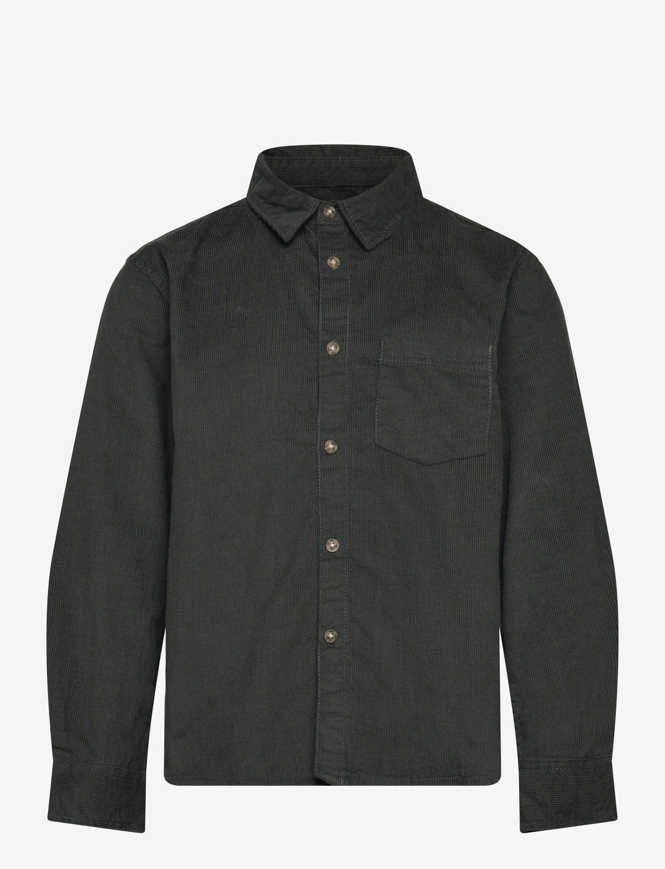 Mango - Regular-fit corduroy shirt - langærmede skjorter - medium green - 0