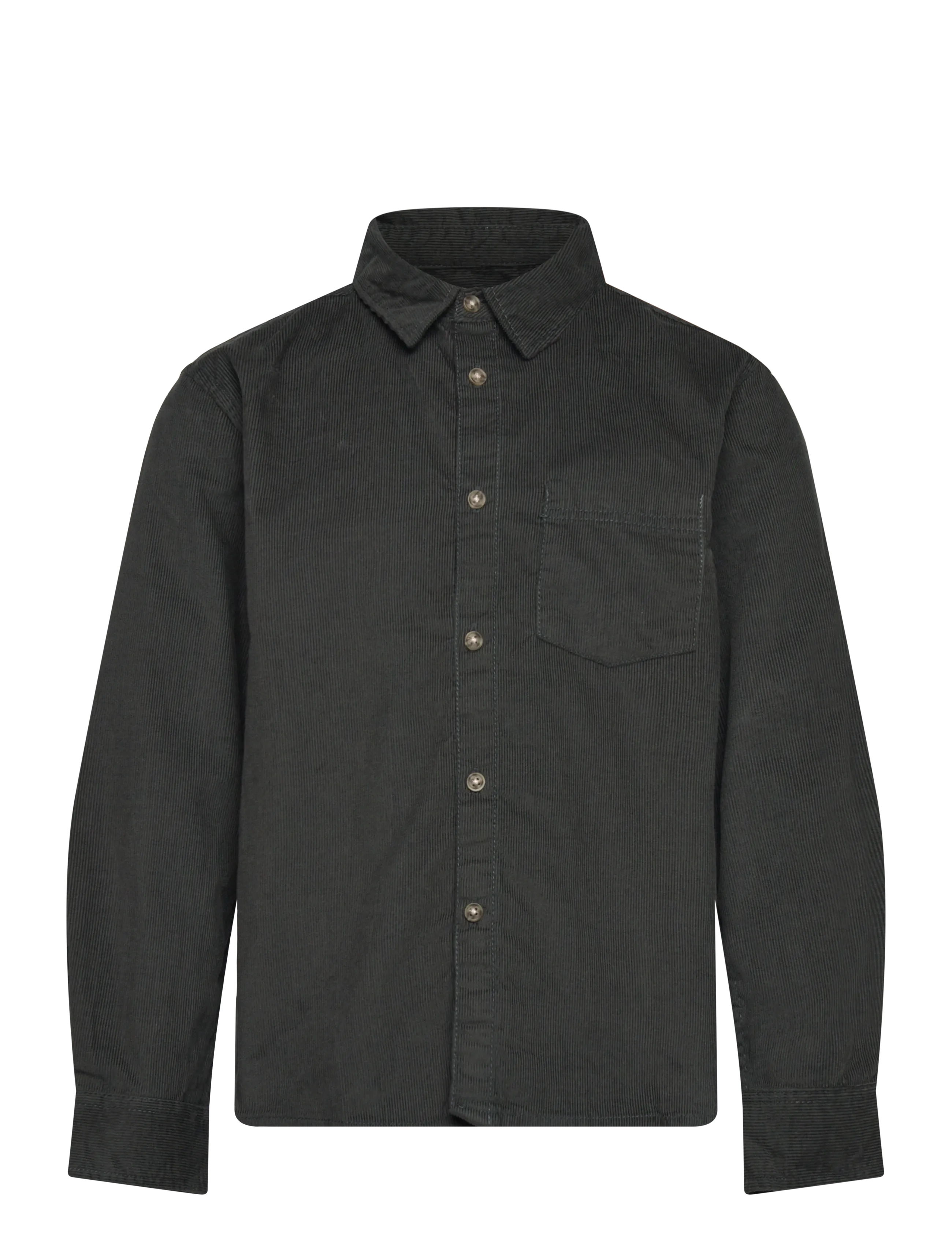 Mango Regular-fit corduroy shirt - Tops - MEDIUM GREEN / khaki/green