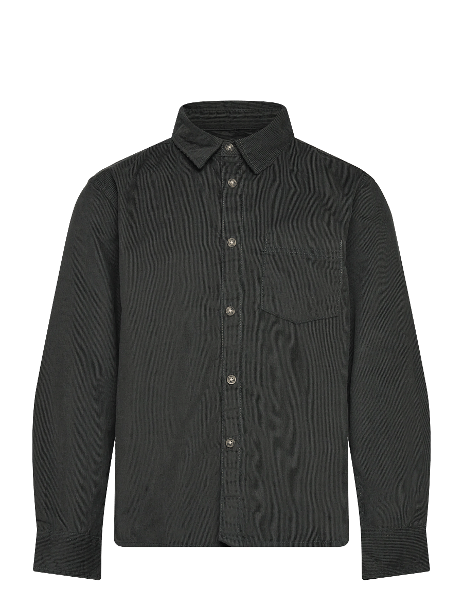 Mango - Regular-fit corduroy shirt - långärmade skjortor - medium green - 0