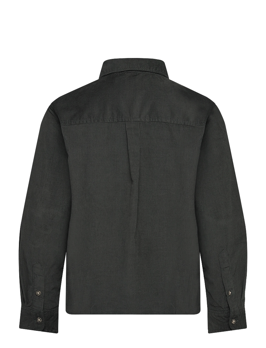 Mango - Regular-fit corduroy shirt - långärmade skjortor - medium green - 1