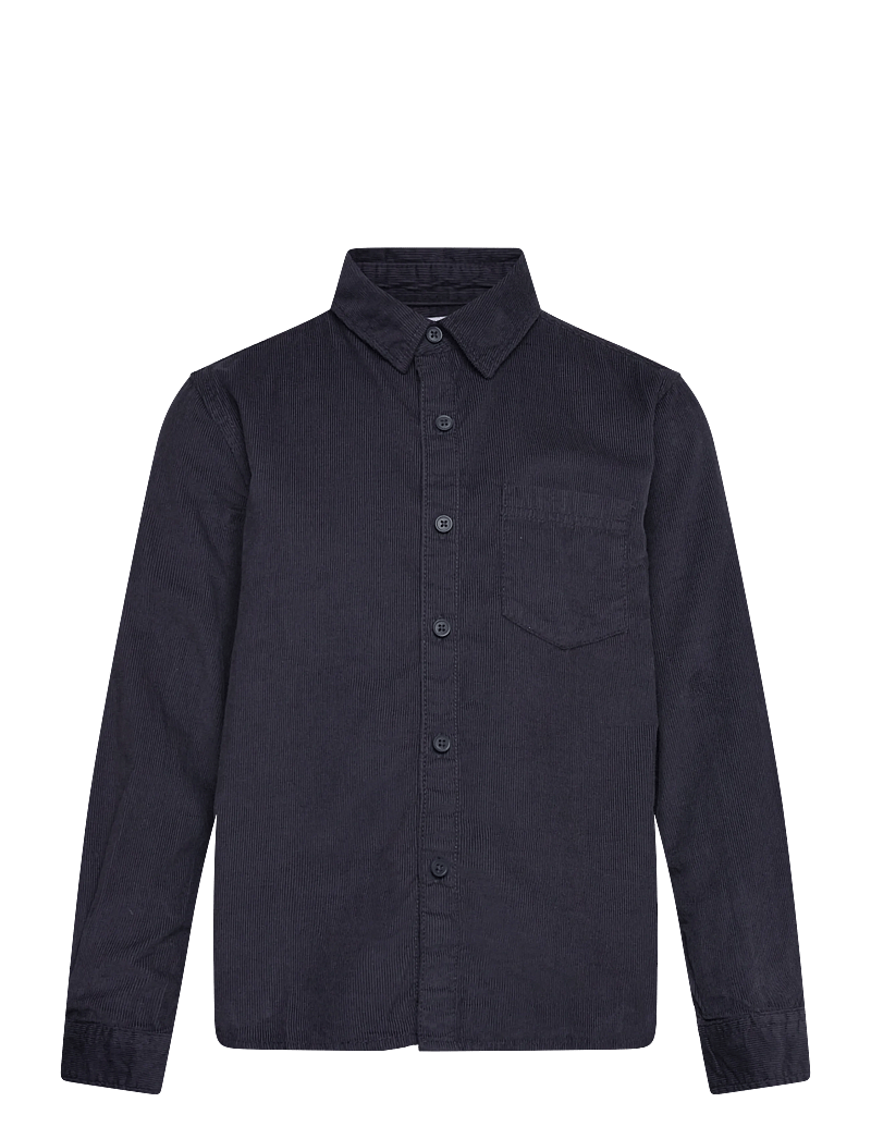 Mango - Regular-fit corduroy shirt - långärmade skjortor - navy - 1
