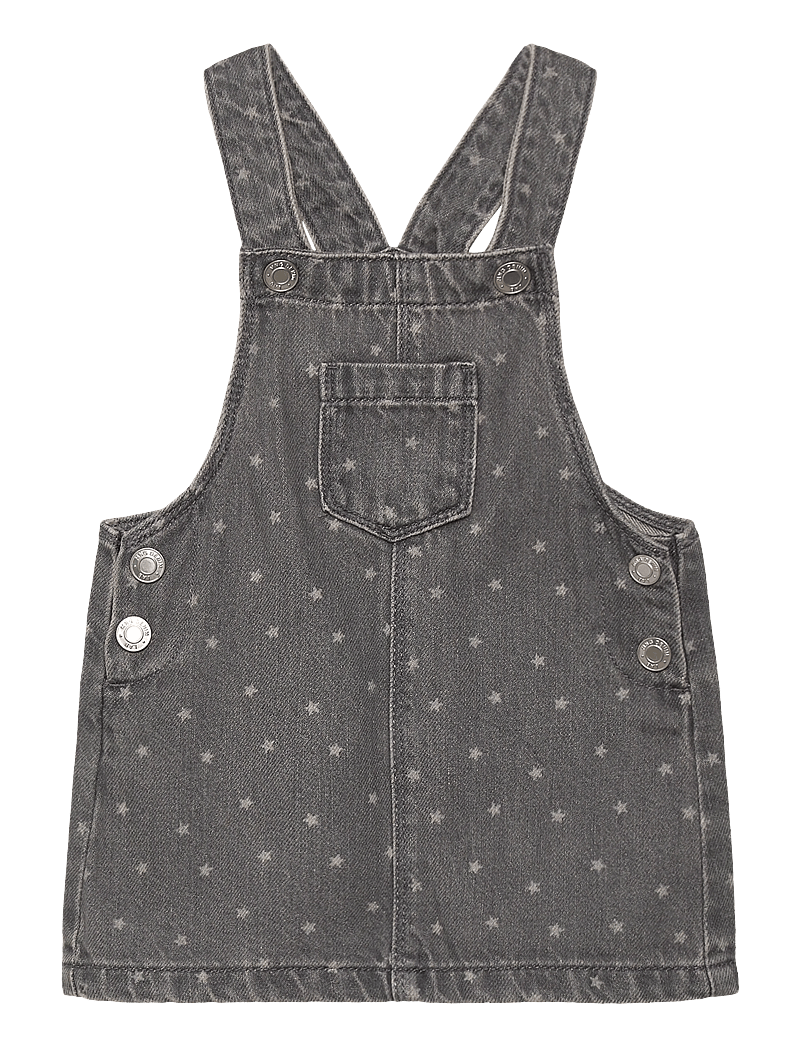 Mango - Denim pinafore with stars - overallkjoler - open grey - 0