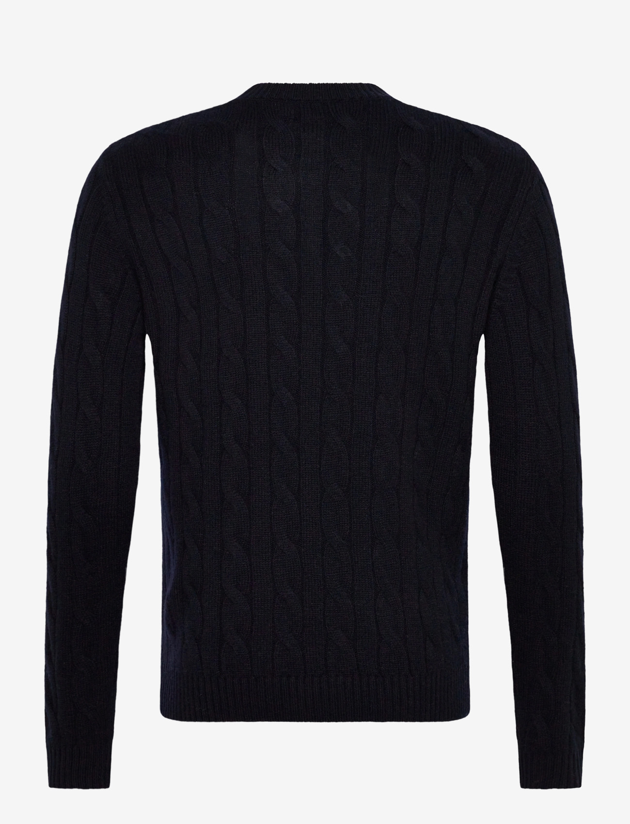 Mango - 100% wool braided sweater - trøjer - navy - 2