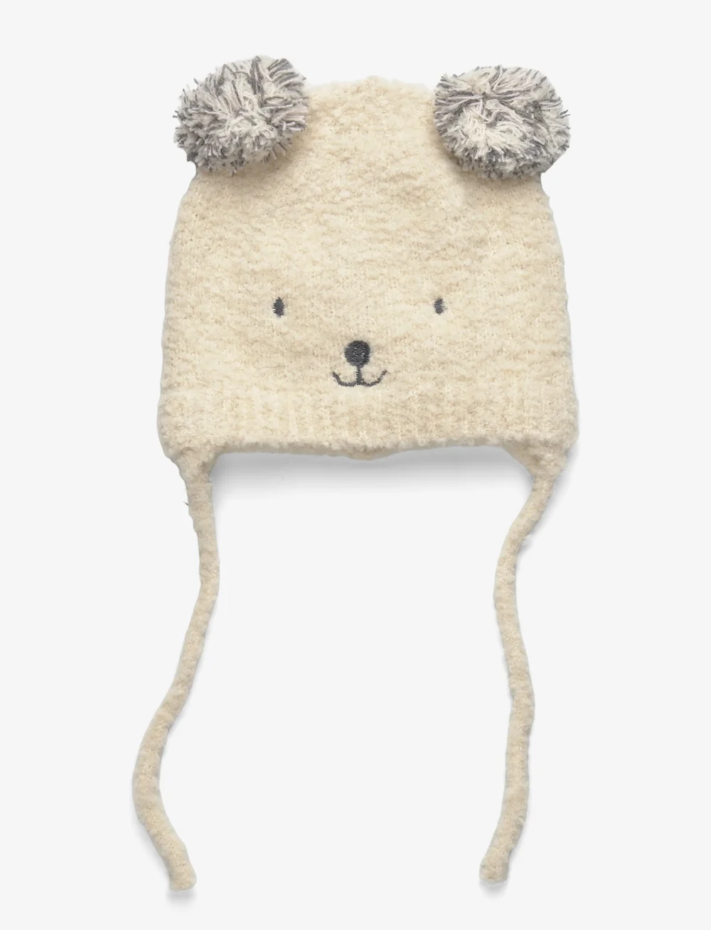 Mango - Bear knitted hat - wintermützen - light beige - 0