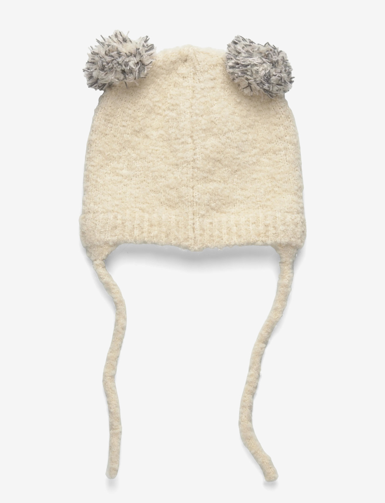 Mango - Bear knitted hat - accessories - light beige - 1