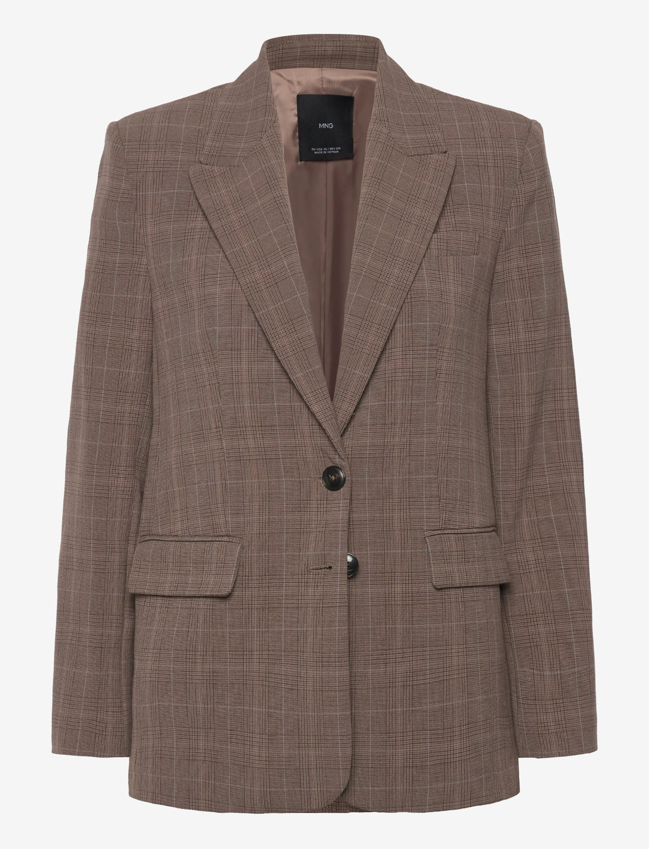 Mango - Check suit jacket - einreihige blazer - medium brown - 1