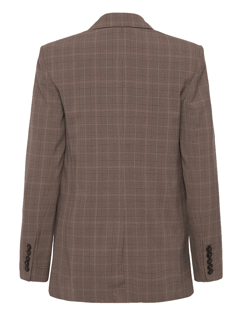Mango - Check suit jacket - enkelknäppta kavajer - medium brown - 2