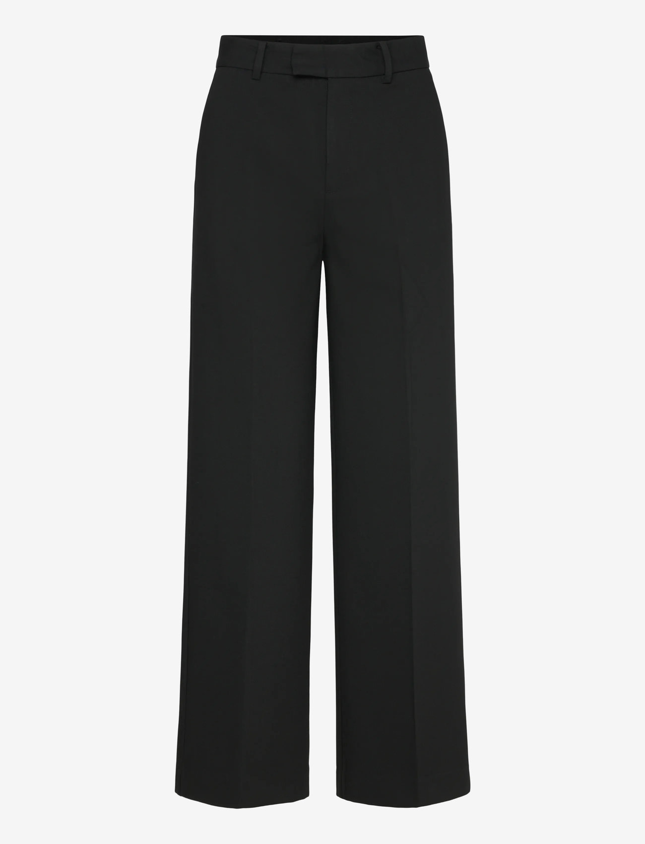 Mango - Mid-rise cropped straight-leg trousers - najniższe ceny - black - 1