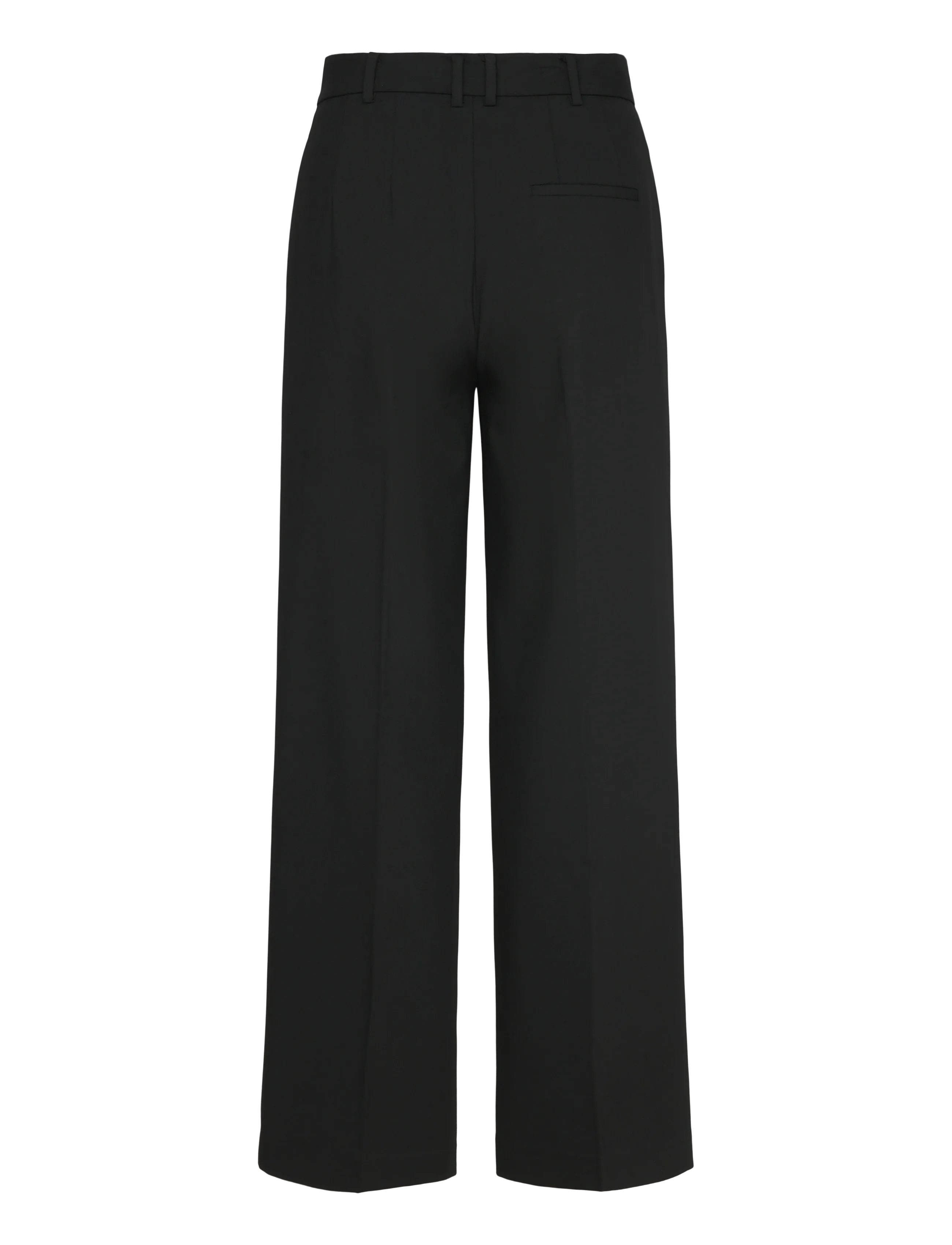 Mango - Mid-rise cropped straight-leg trousers - black - 2