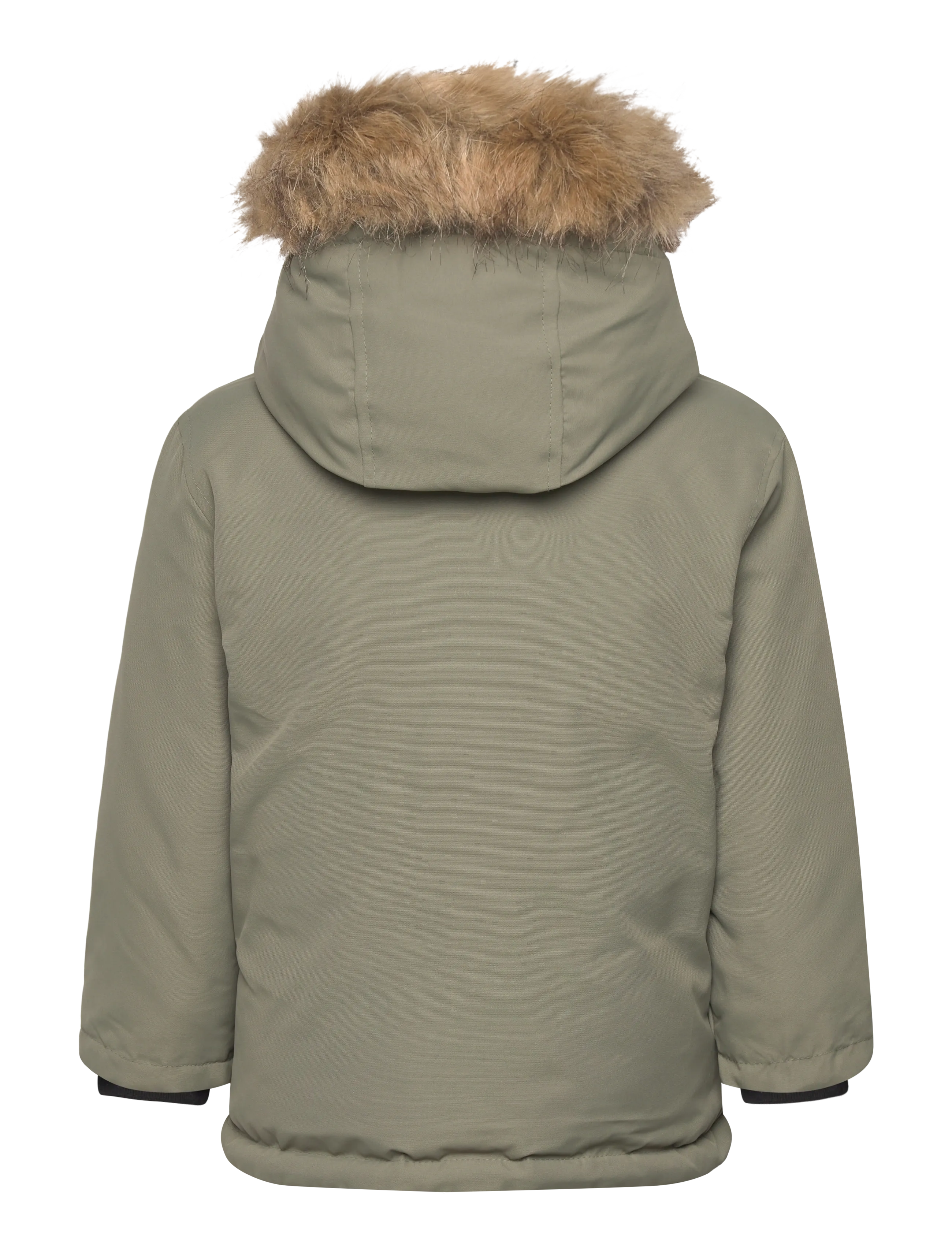 Mango - Anorak with shearling-effect hood - Üleriided - green - 1