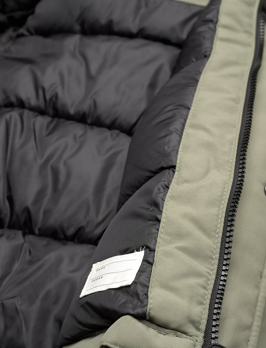 Mango - Anorak with shearling-effect hood - anorakker - green - 4