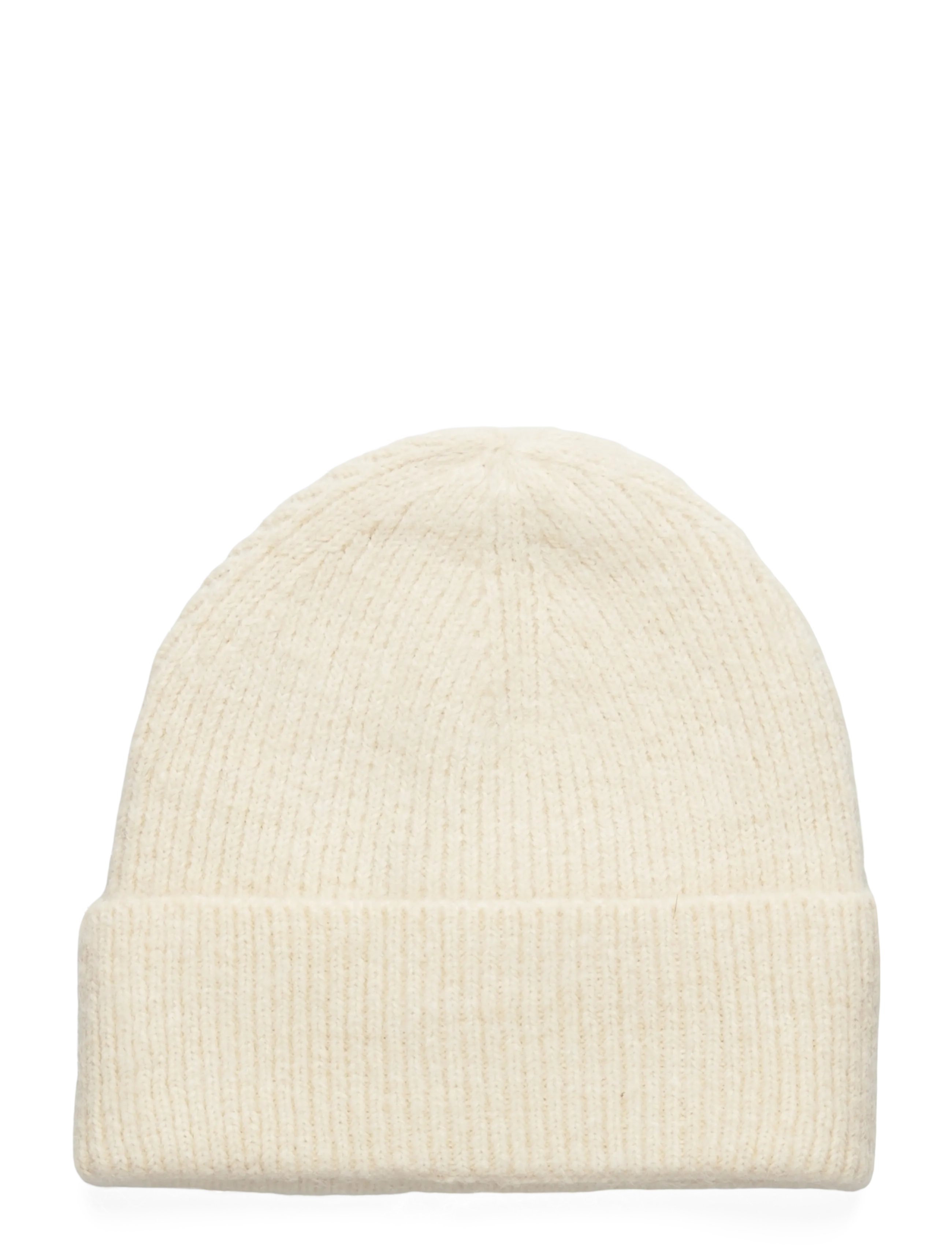 Rib-knit cap - LIGHT BEIGE