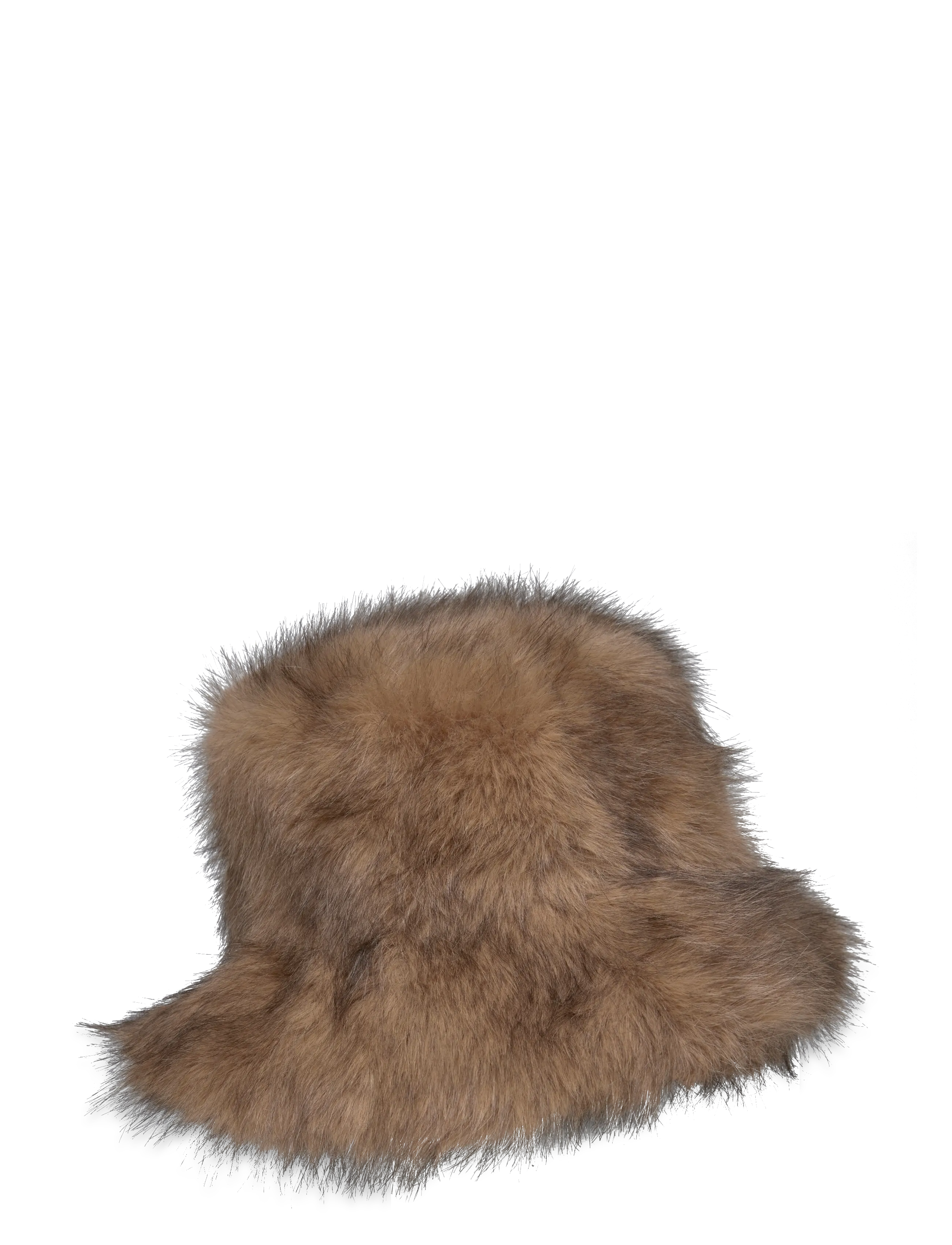 MANGO Faux-Pelz Bucket Hat Braun - One Size - Damen