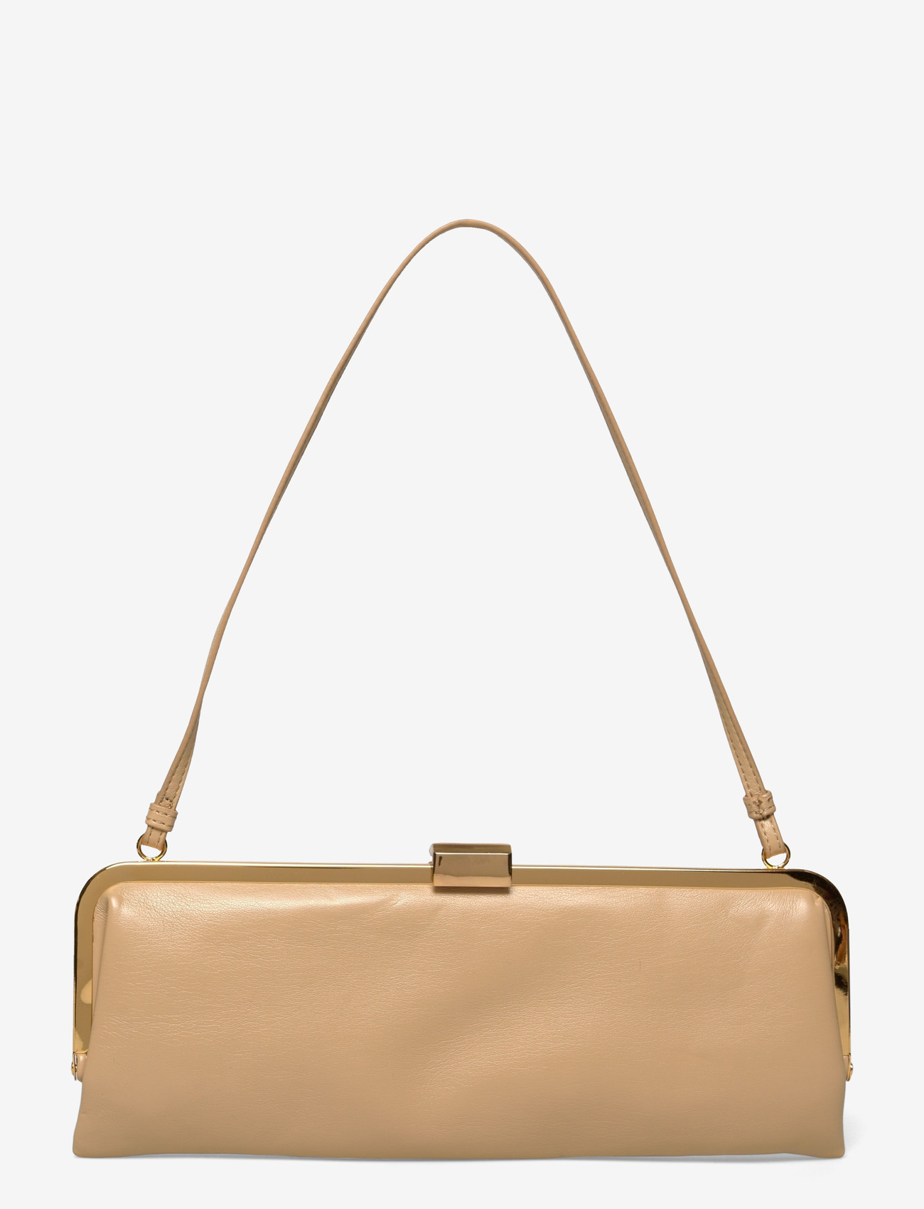 Mango - Metallic clutch handbag - laveste priser - yellow - 1