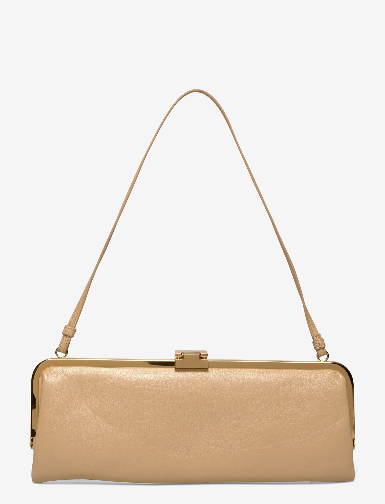 Mango - Metallic clutch handbag - laveste priser - yellow - 2