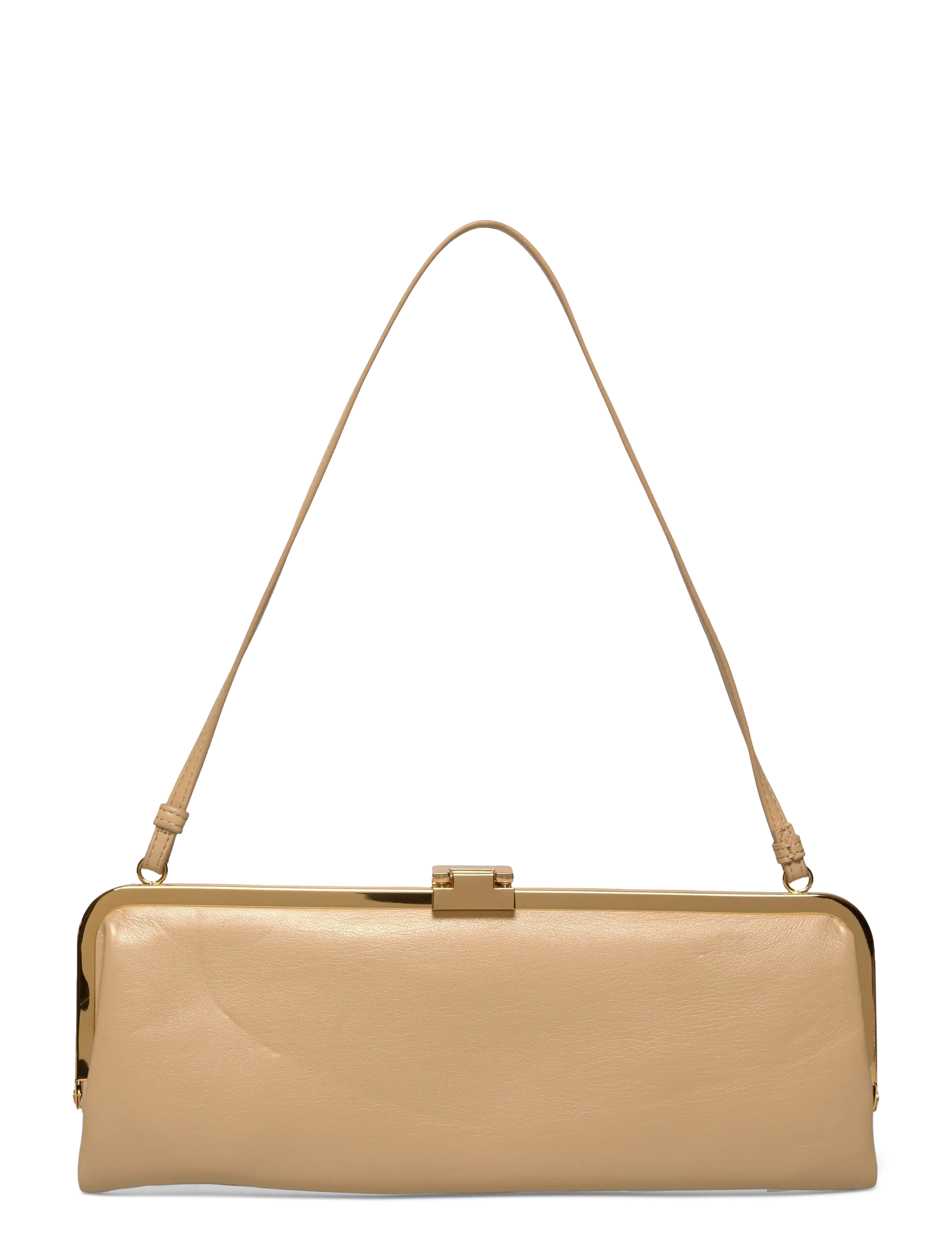 Mango - Metallic clutch handbag - festmode zu outlet-preisen - yellow - 2