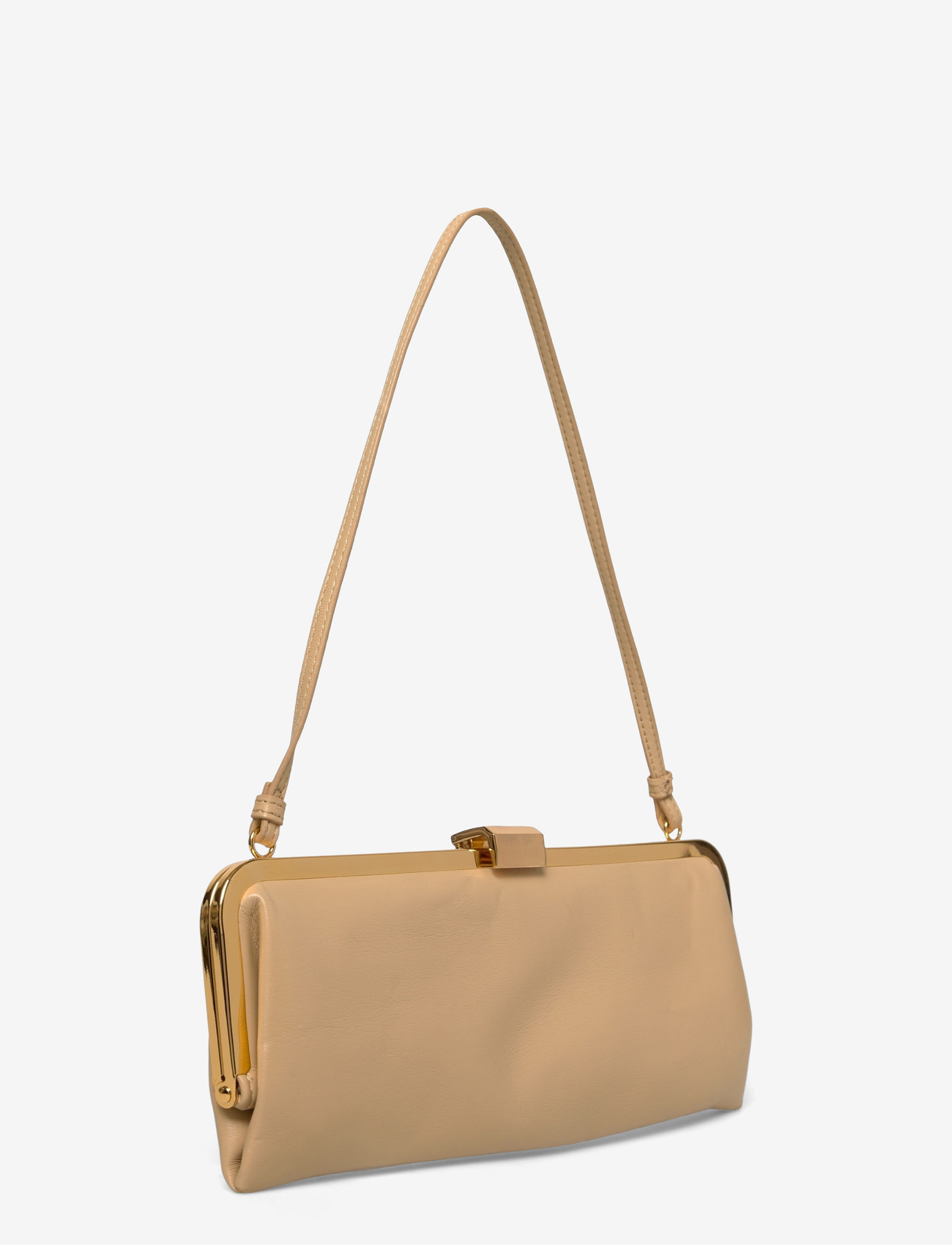 Mango - Metallic clutch handbag - laveste priser - yellow - 3